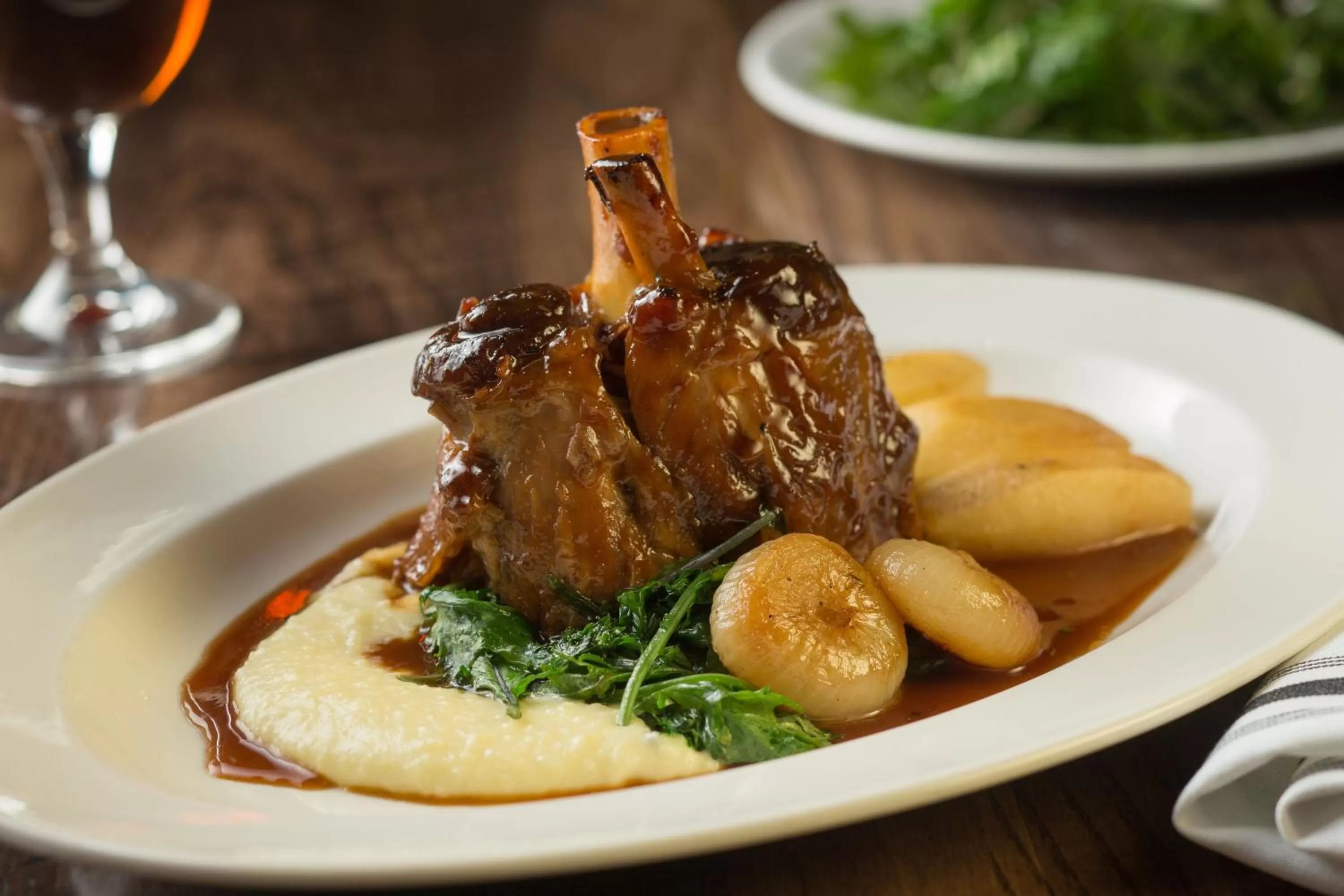 Food close-up in Riverhouse Lodge