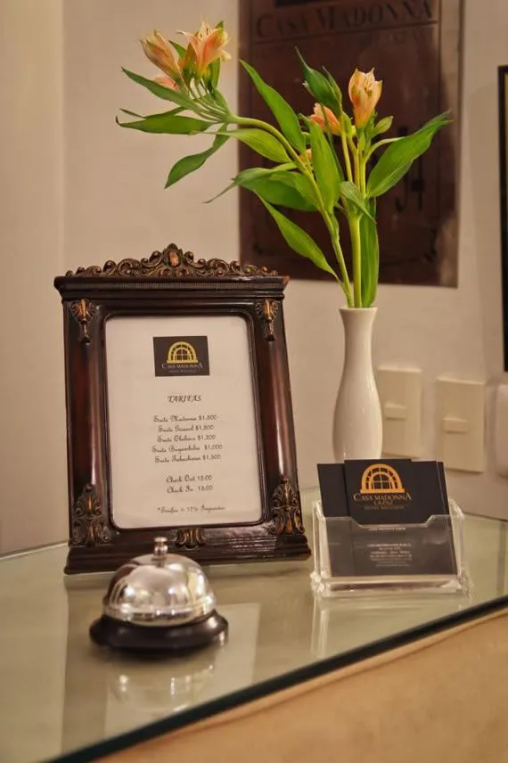 Lobby or reception in Casa Madonna