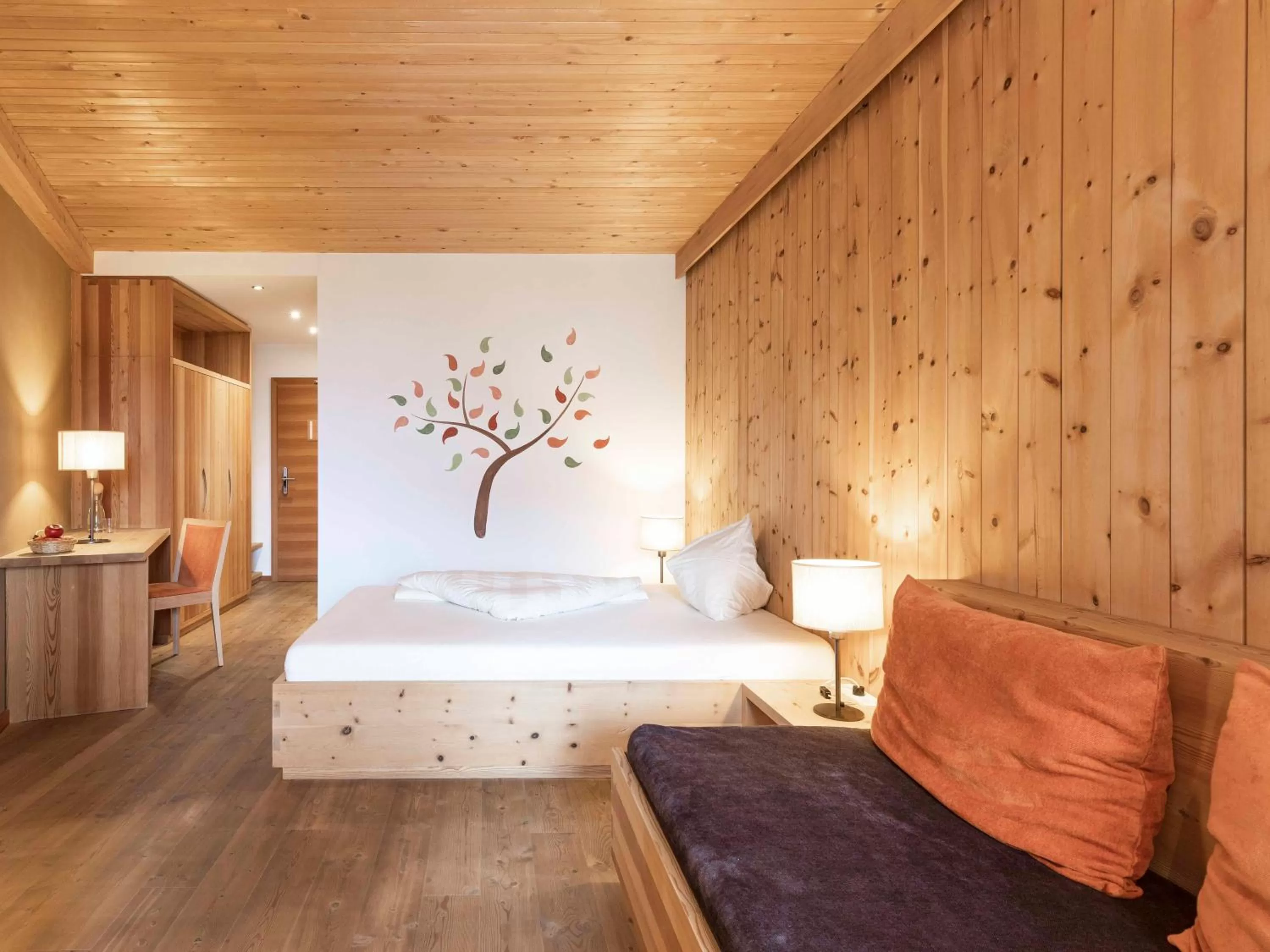 Bed in Biohotel theiner's garten