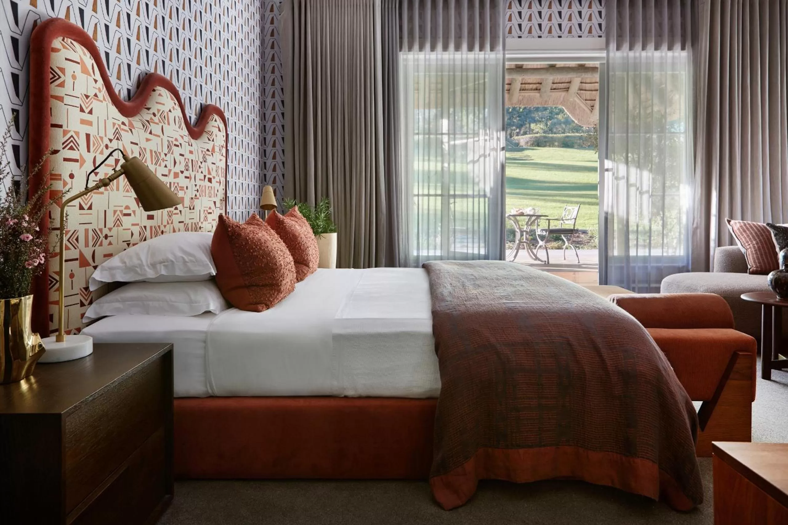 Bed in The Thatch House Boutique Hotel, Hermanus