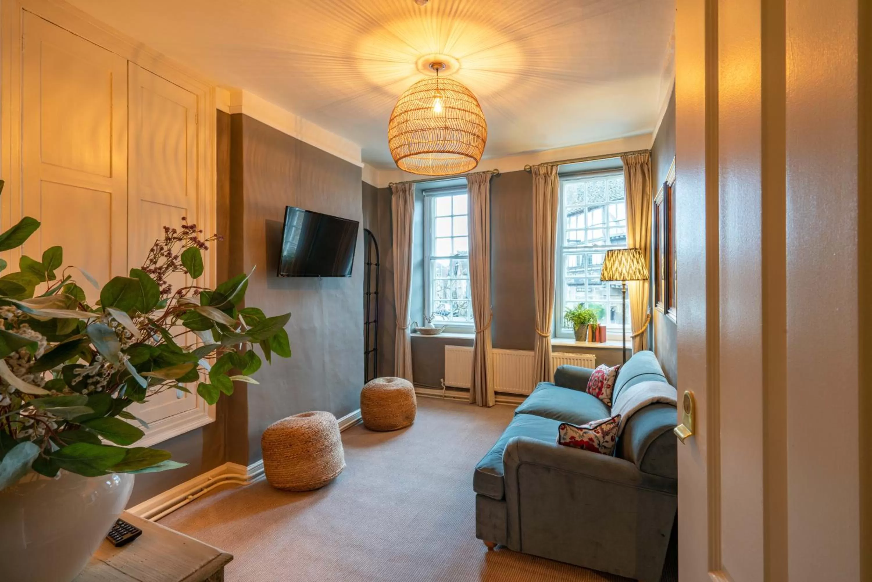 Seating area in The George Inn & Plaine