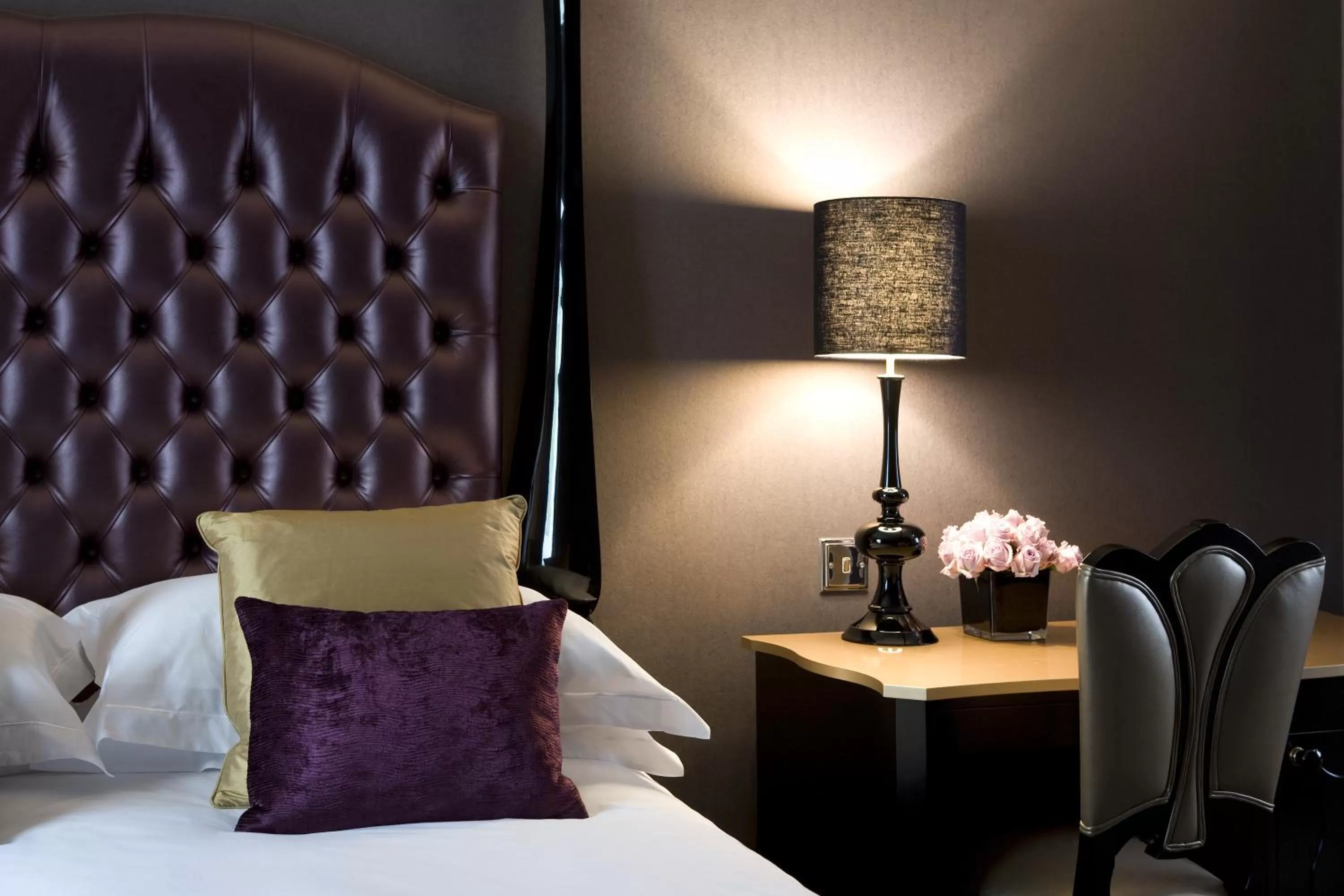 Decorative detail, Bed in Karma Sanctum Soho Hotel