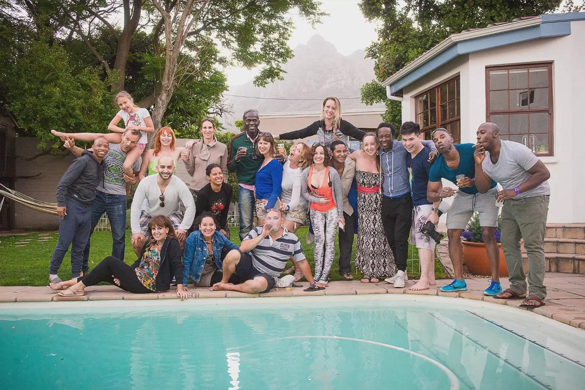 Swimming pool in Villa Garda B&B