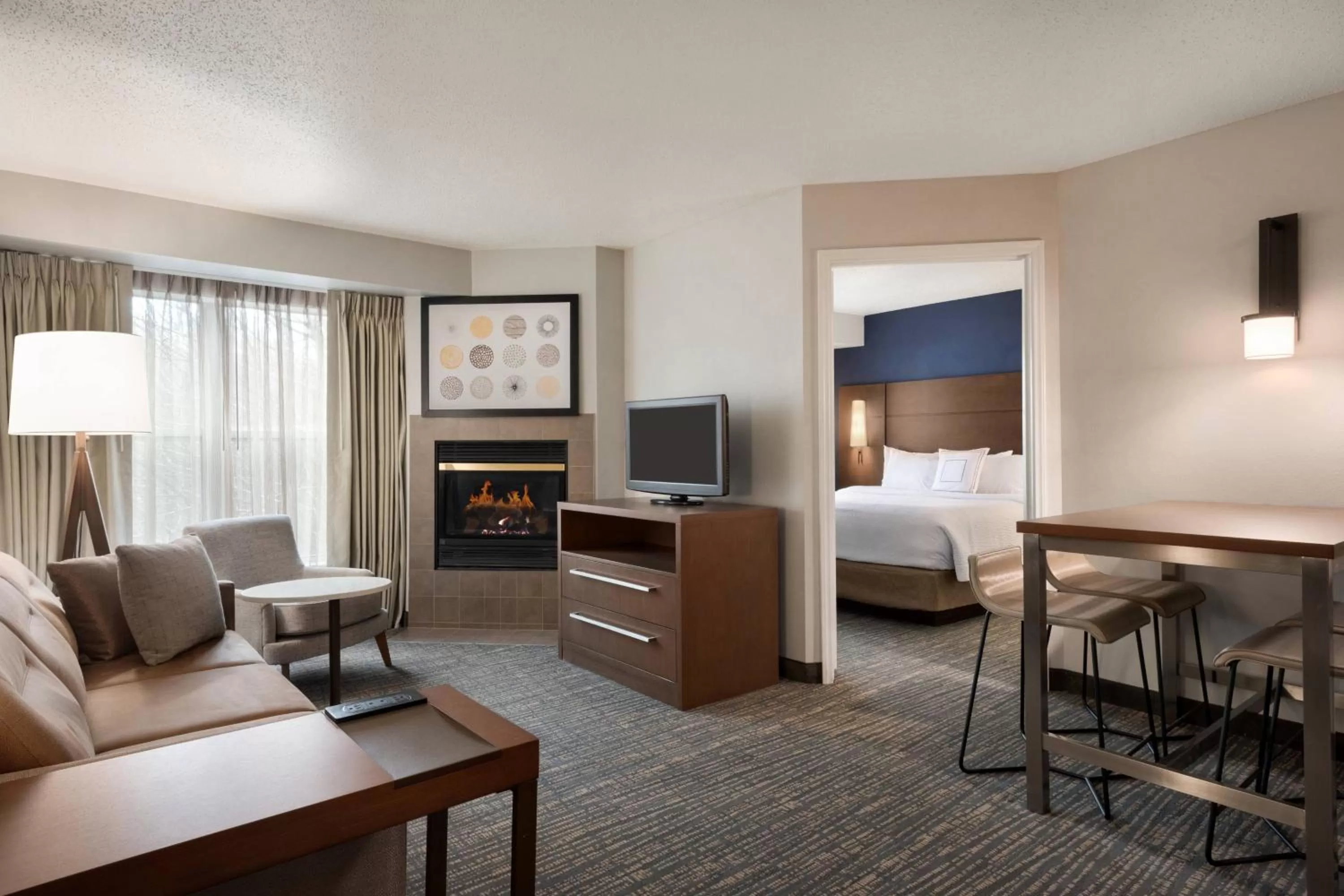 Living room, Bed in Residence Inn by Marriott West Springfield