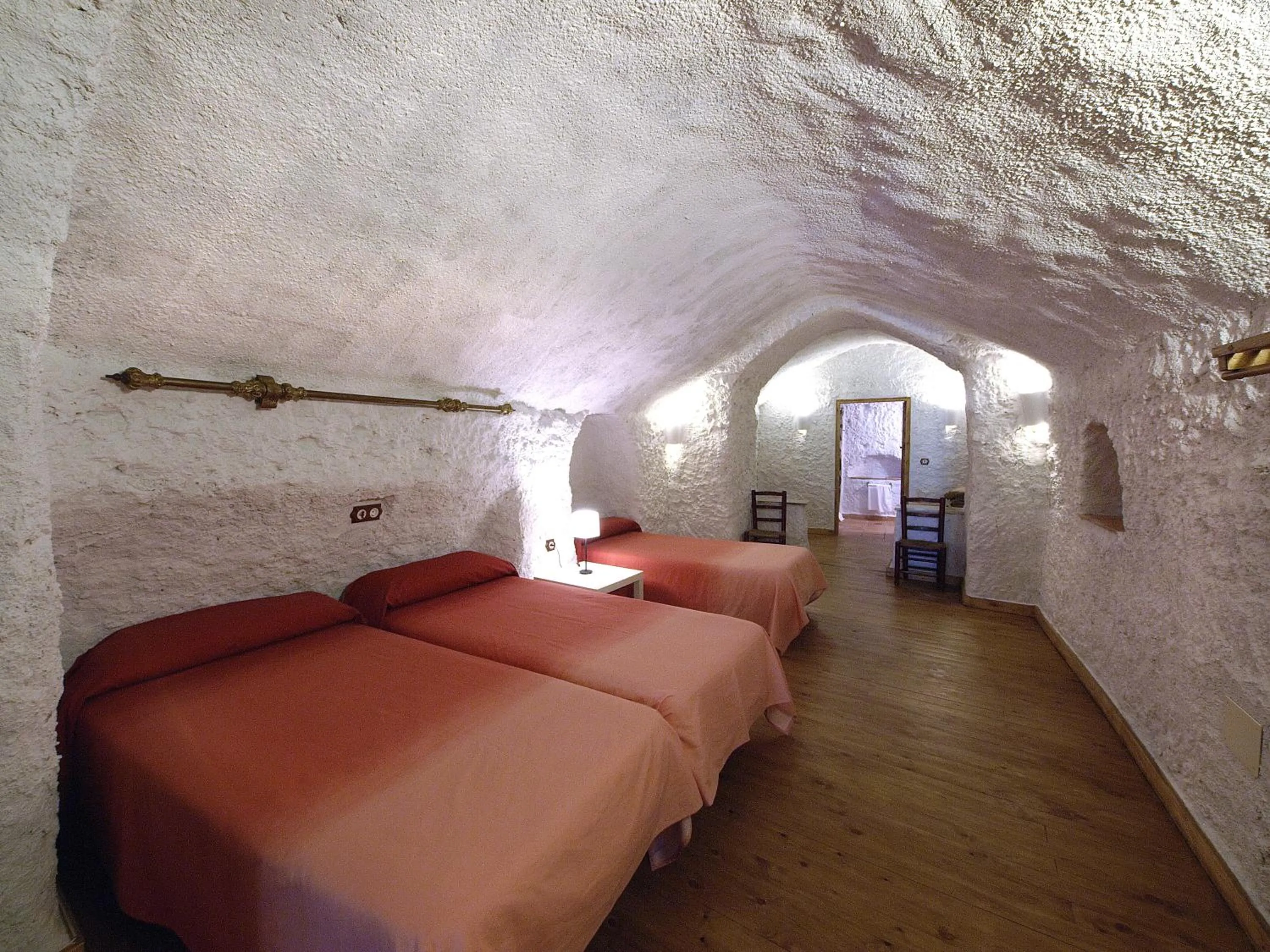 Bedroom, Bed in Casas Cueva y Cortijo La Tala en Guadix