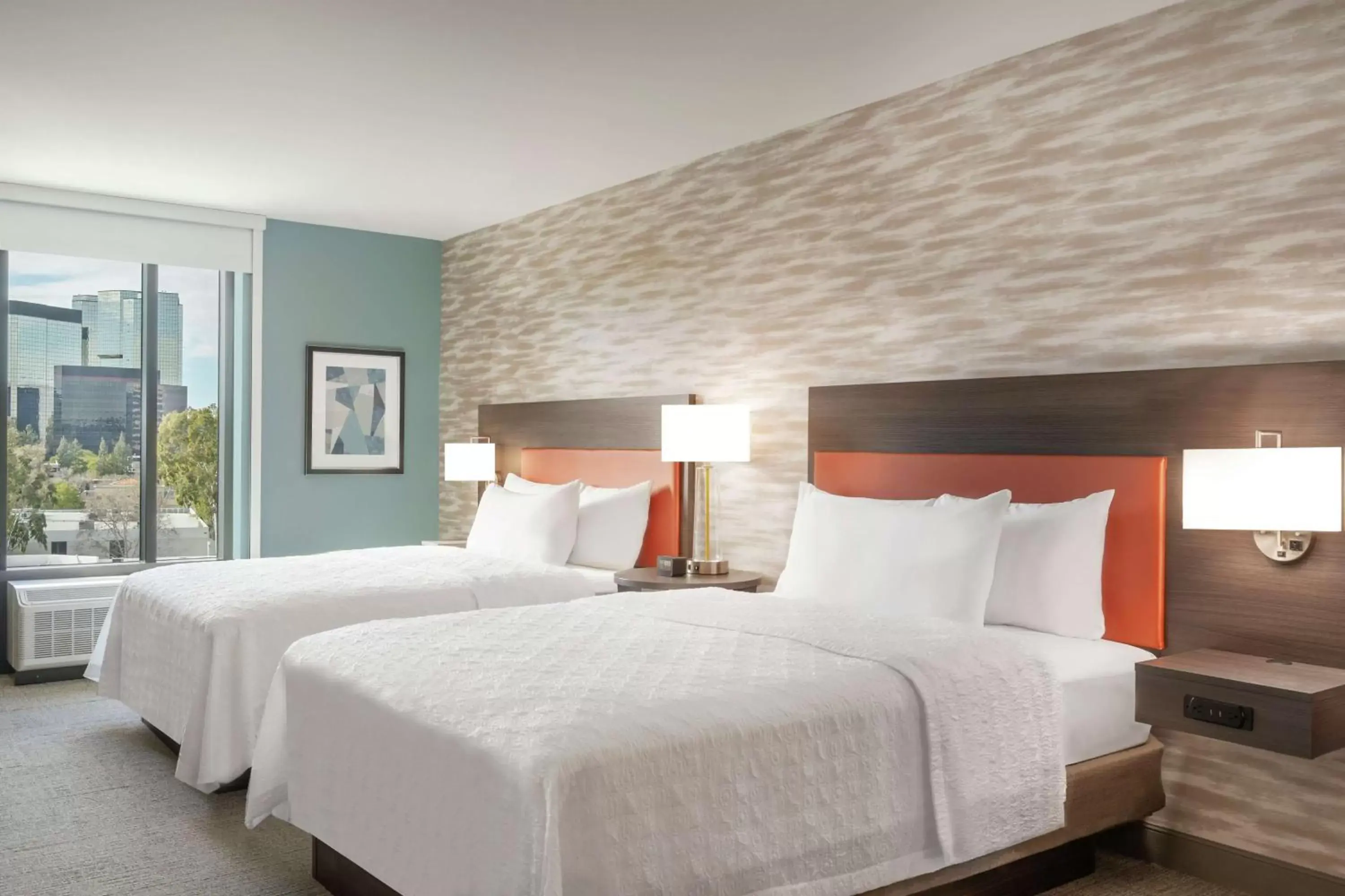 Studio Suite with Two Queen Beds in Home2 Suites By Hilton Woodland Hills Los Angeles Studio Suite with Two Queen Beds in Home2 Suites By Hilton Woodland Hills Los Angeles