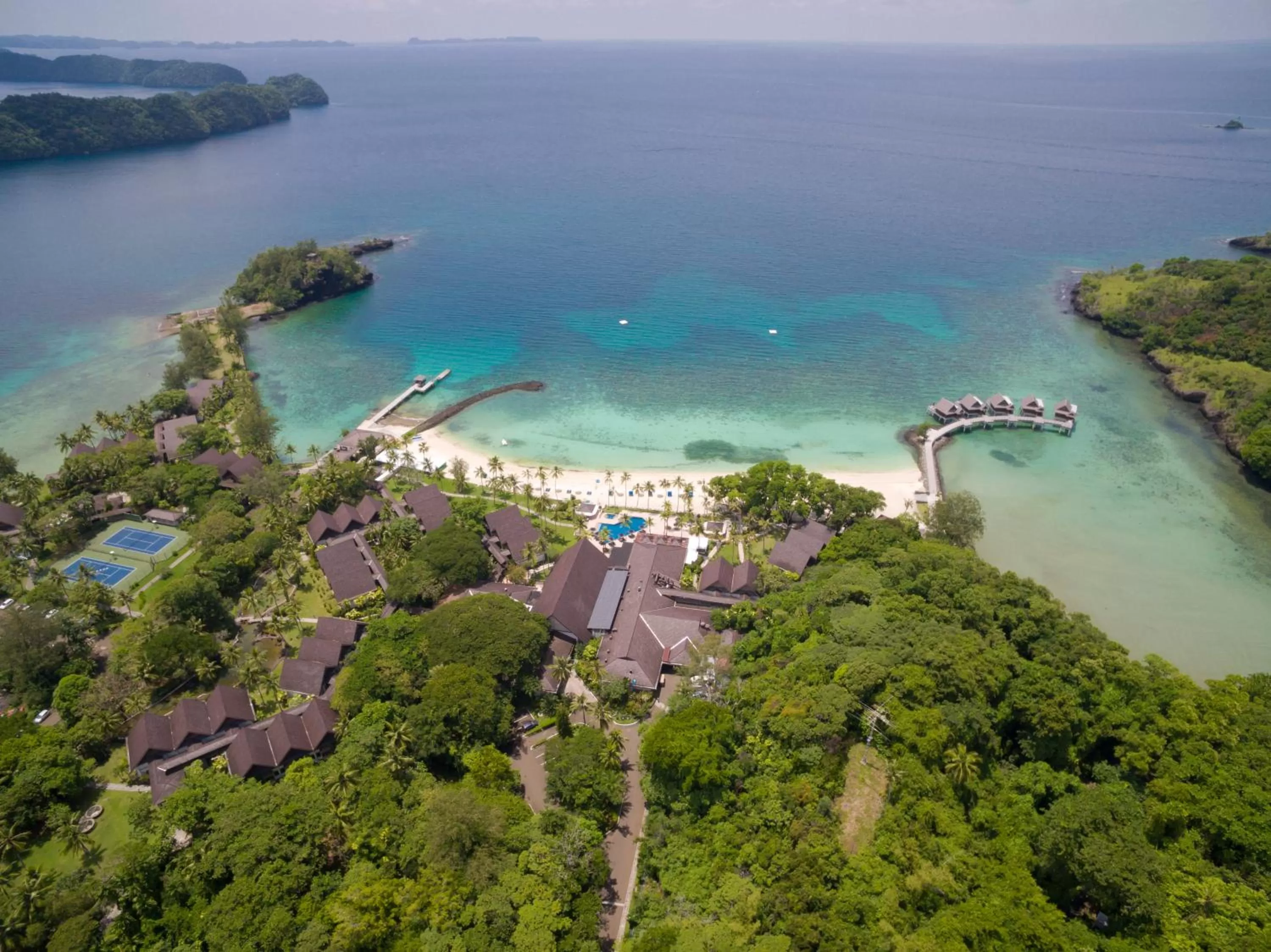 Bird's-eye View in Palau Pacific Resort