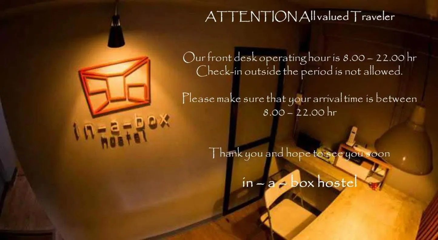 Decorative detail in In a Box Hostel