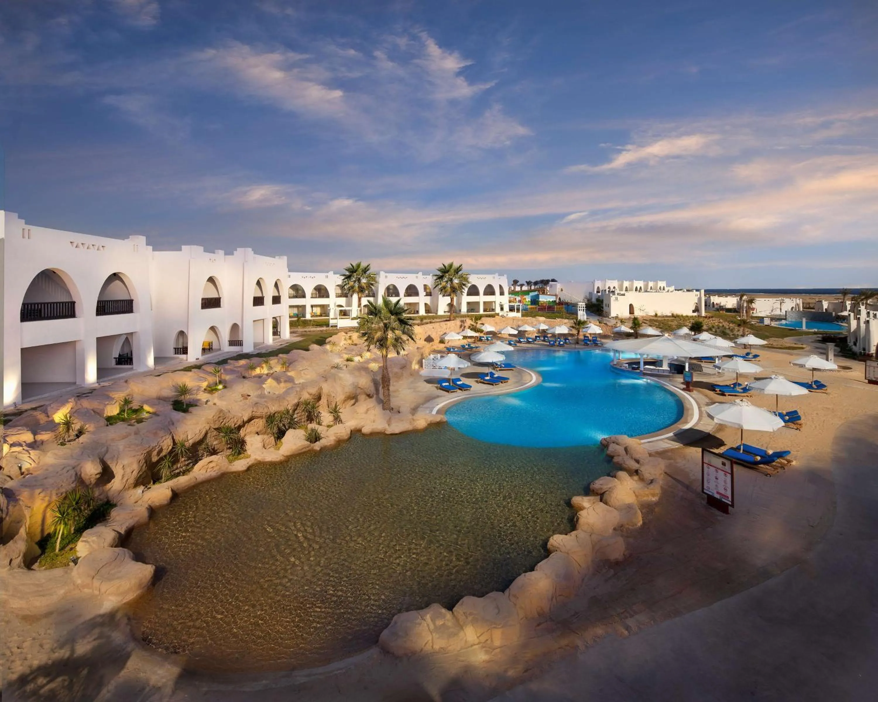 Pool view in Hilton Marsa Alam Nubian Resort