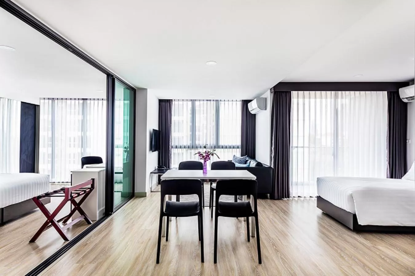 Living room, Bed in The Rizin