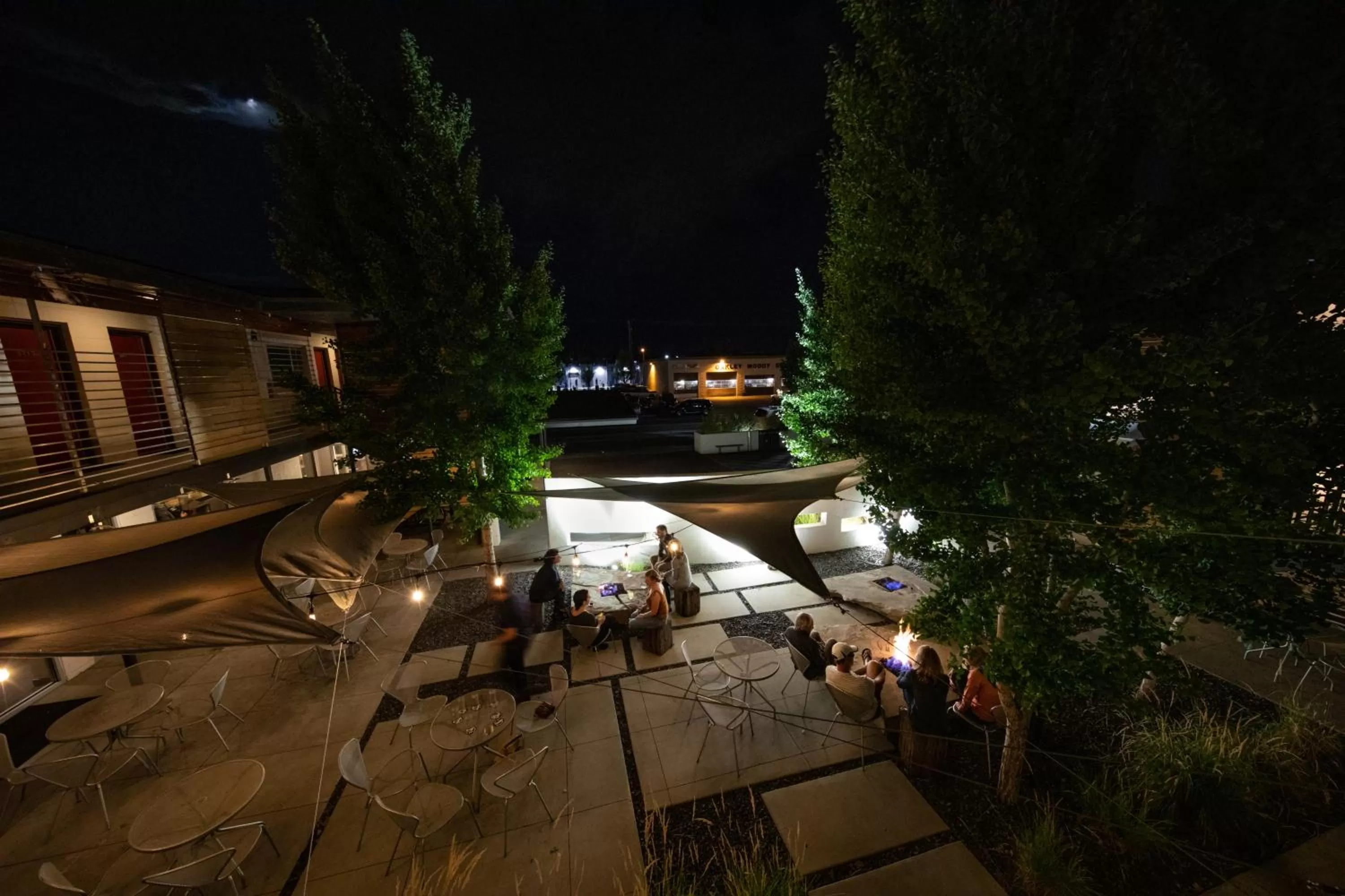 Patio in Modern Hotel