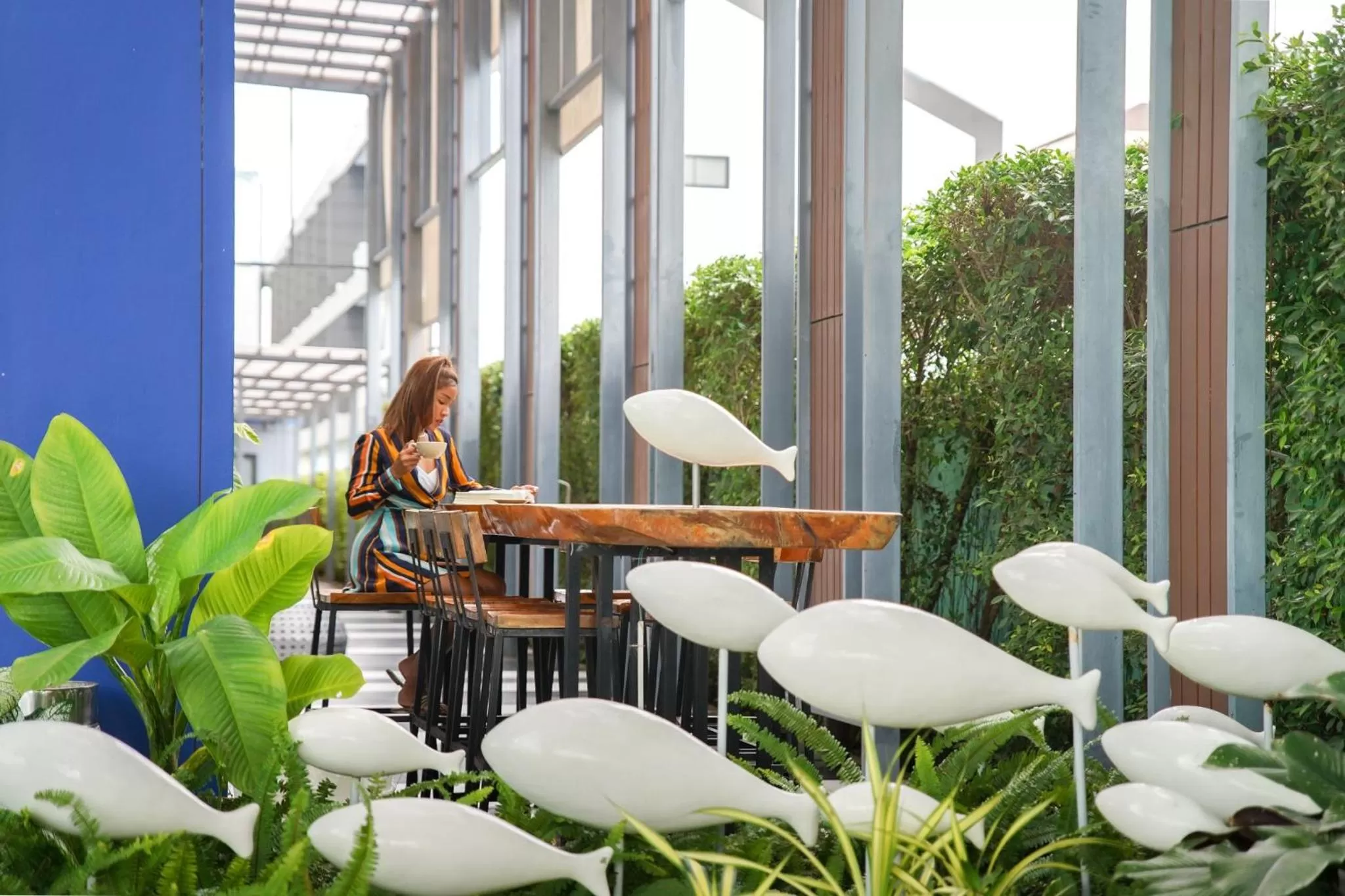 Seating area in Krabi SeaBass Hotel