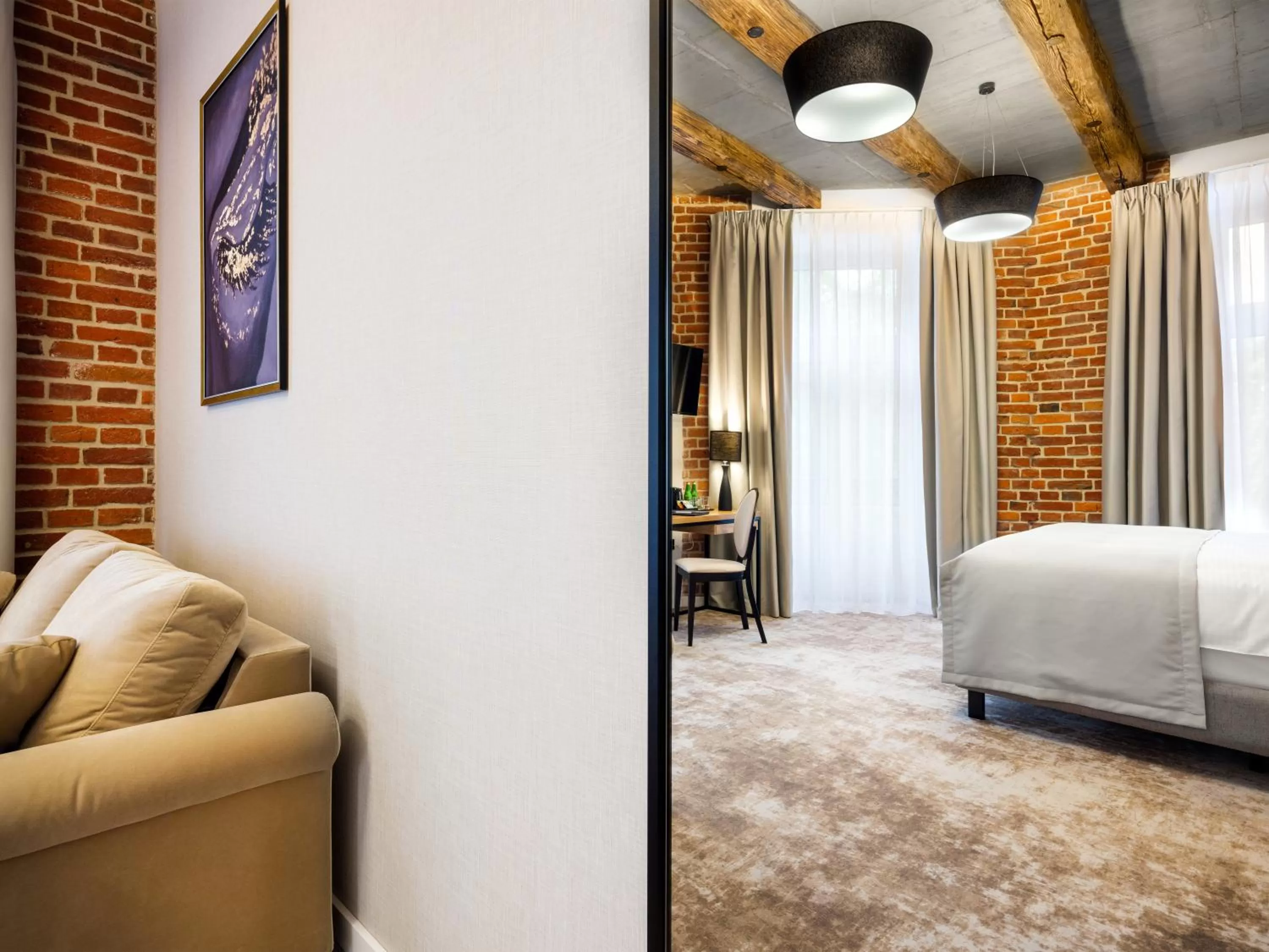 Bed in Hotel Wawel Queen