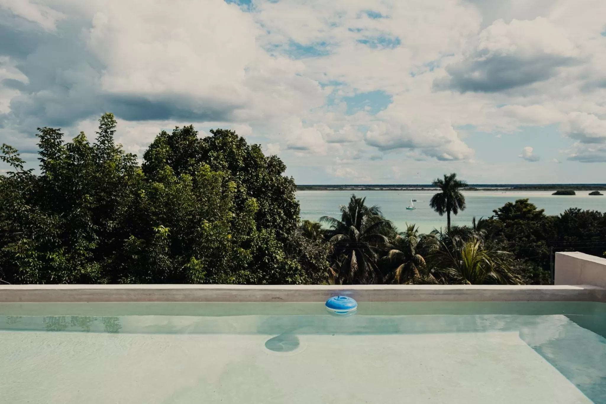 Pool view in Royal Palm Bacalar Cabañas & Lagoon Club