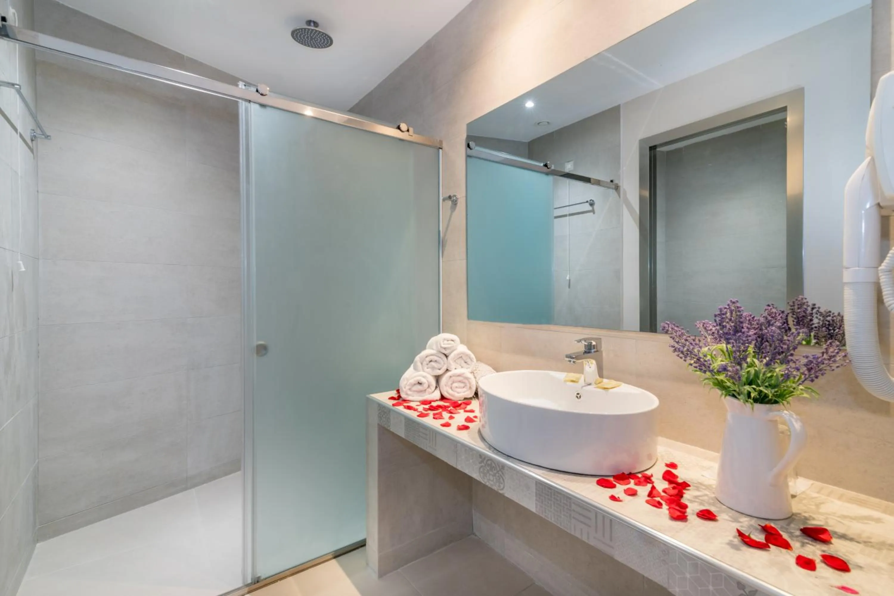 Bathroom in Poseidon Beach Hotel