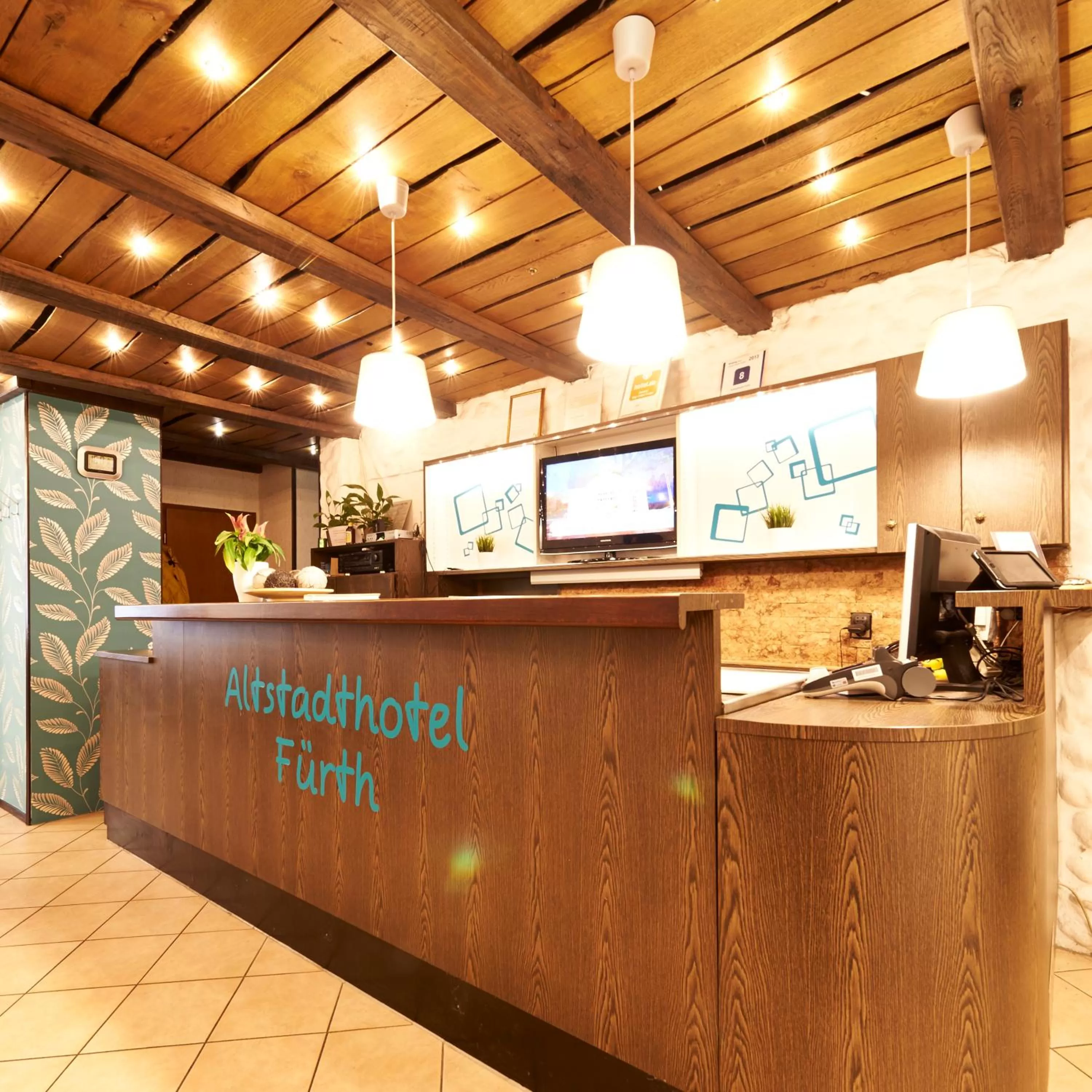 Lobby or reception in Altstadthotel Fürth