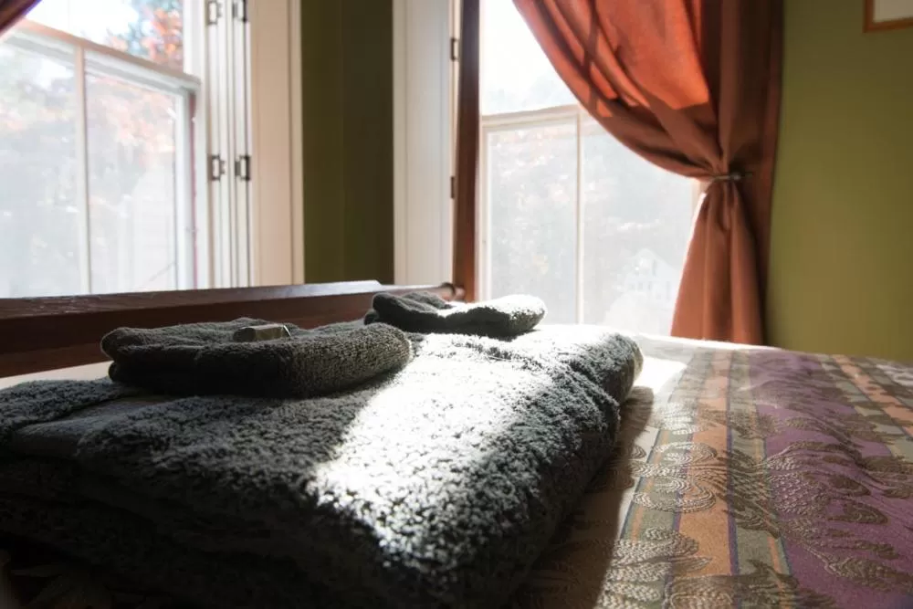 Bed in The Fox and Owl Inn