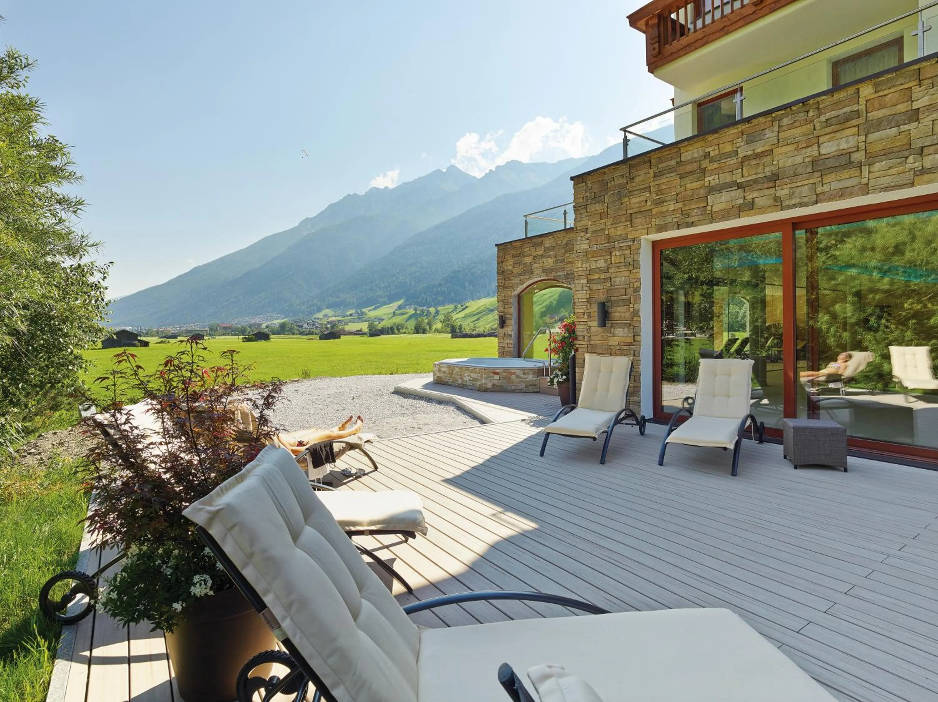 Balcony/Terrace in Alpeiner - Nature Resort Tirol