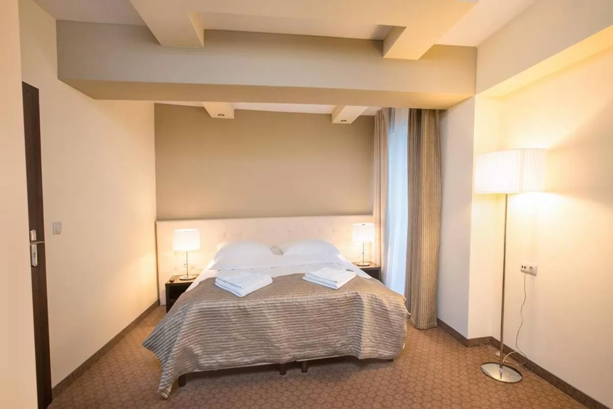 Bed in Hotel Zimowit