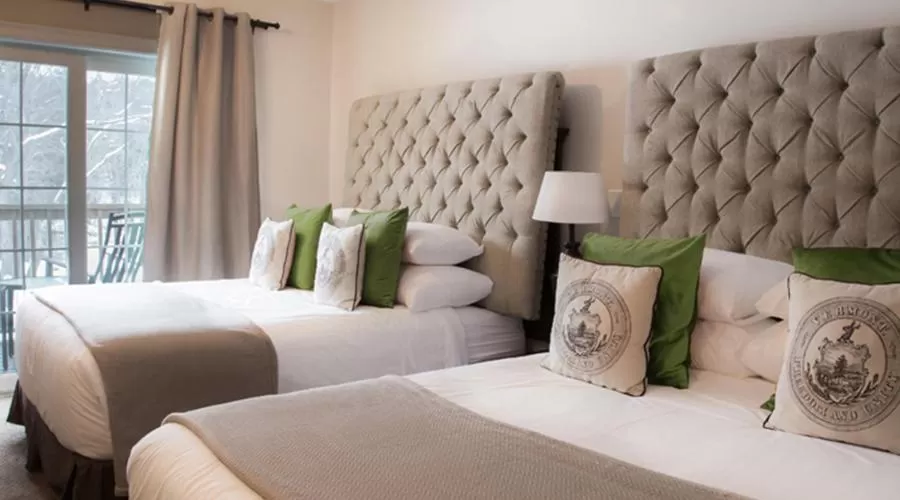 Bed in 506 On the River Inn Woodstock