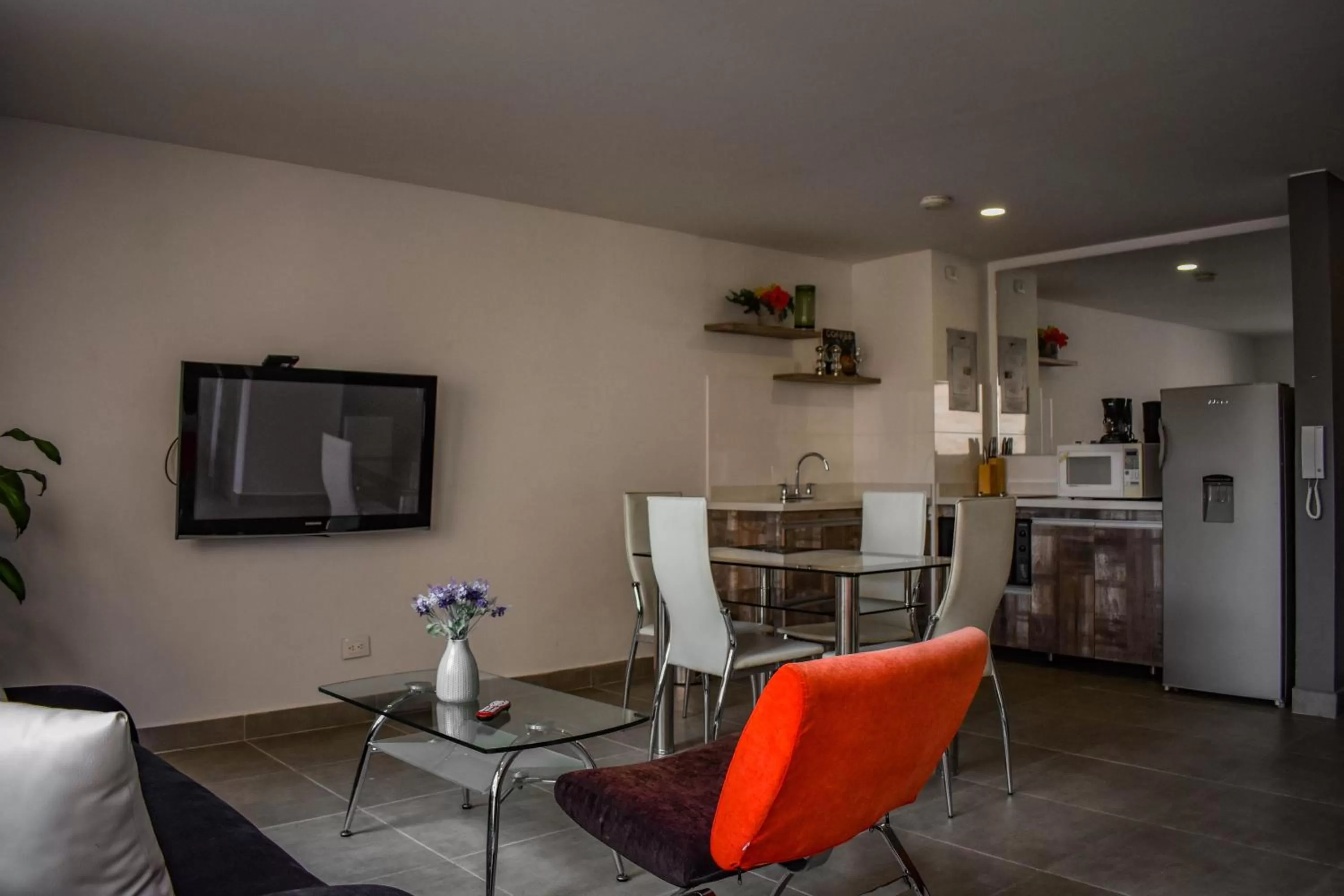 Living room in Cora 96 Street Apartments