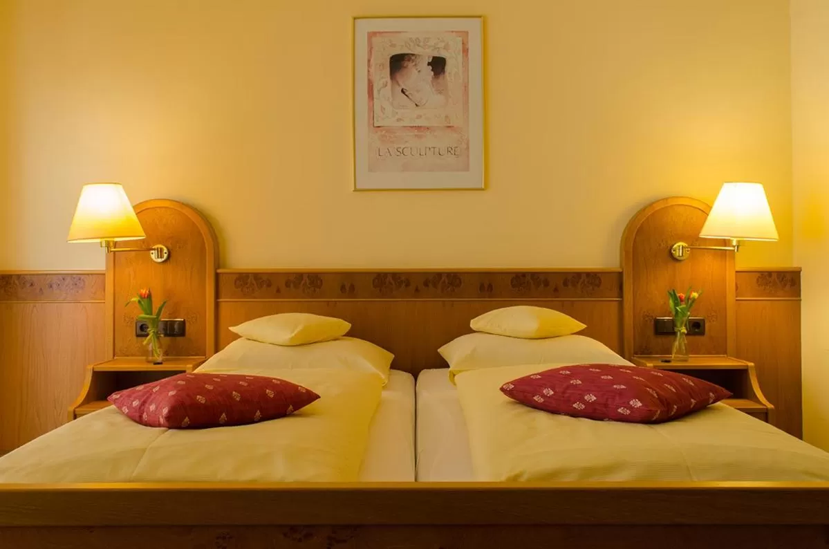 Bed in Gästehaus Vinetum