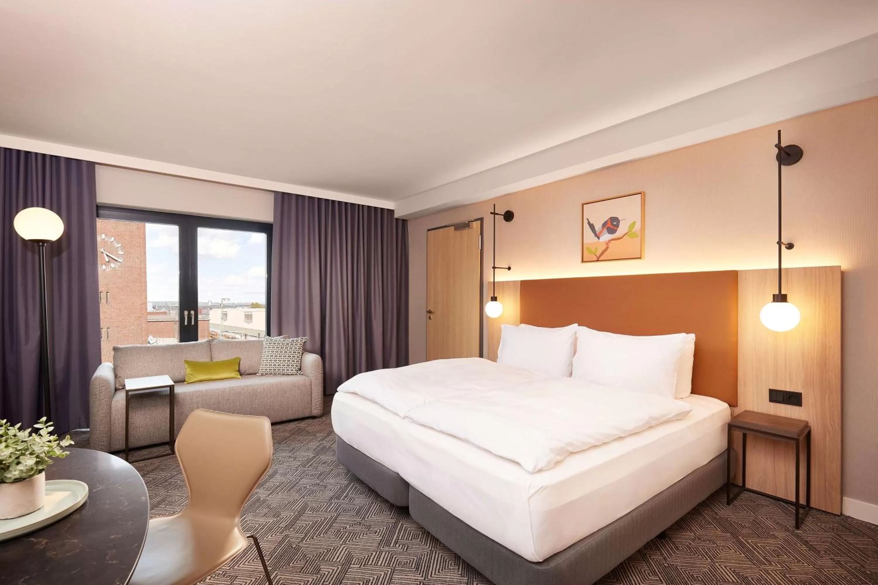 Bedroom, Bed in Adina Apartment Hotel Dusseldorf