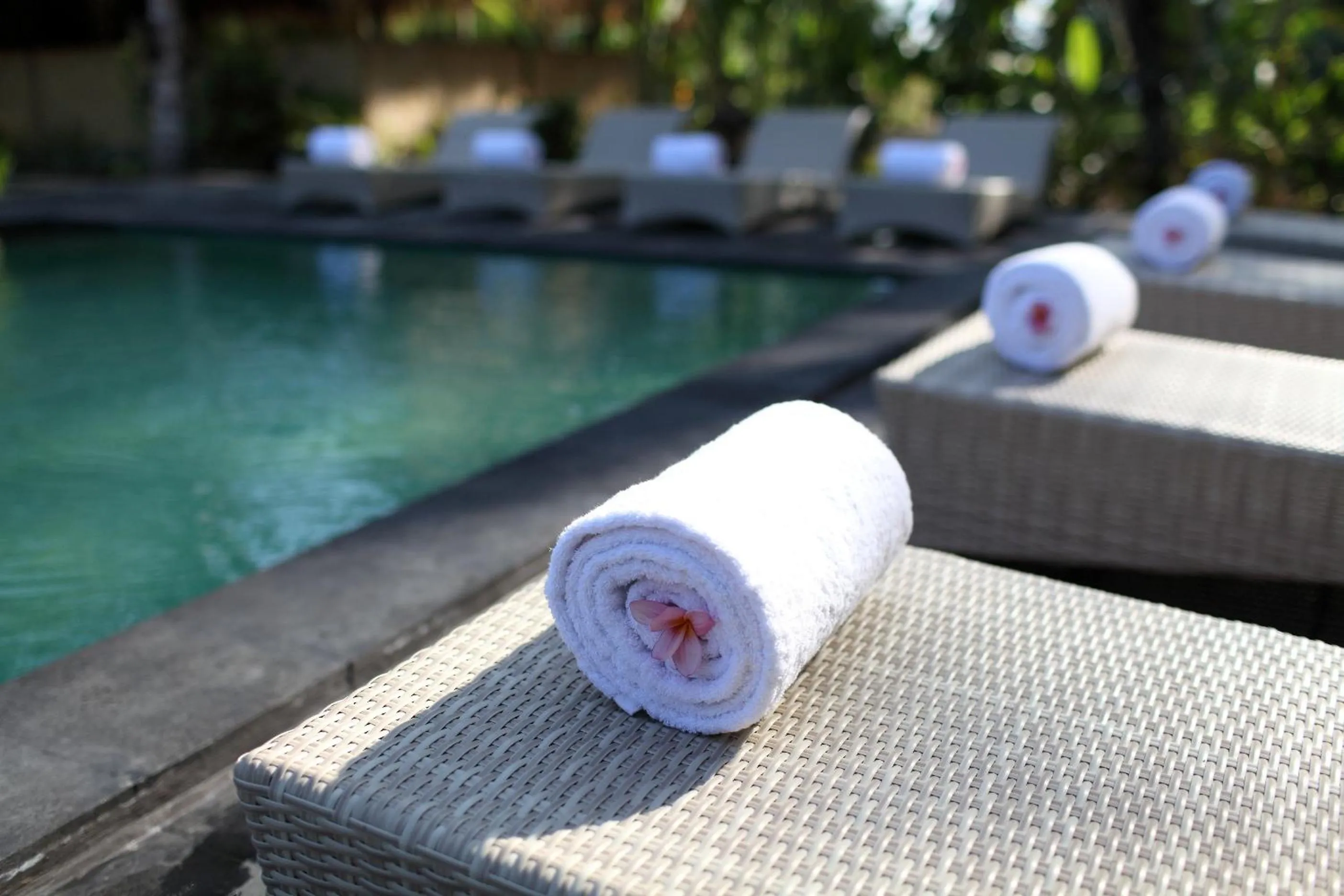 Swimming pool in Ubad Retreat