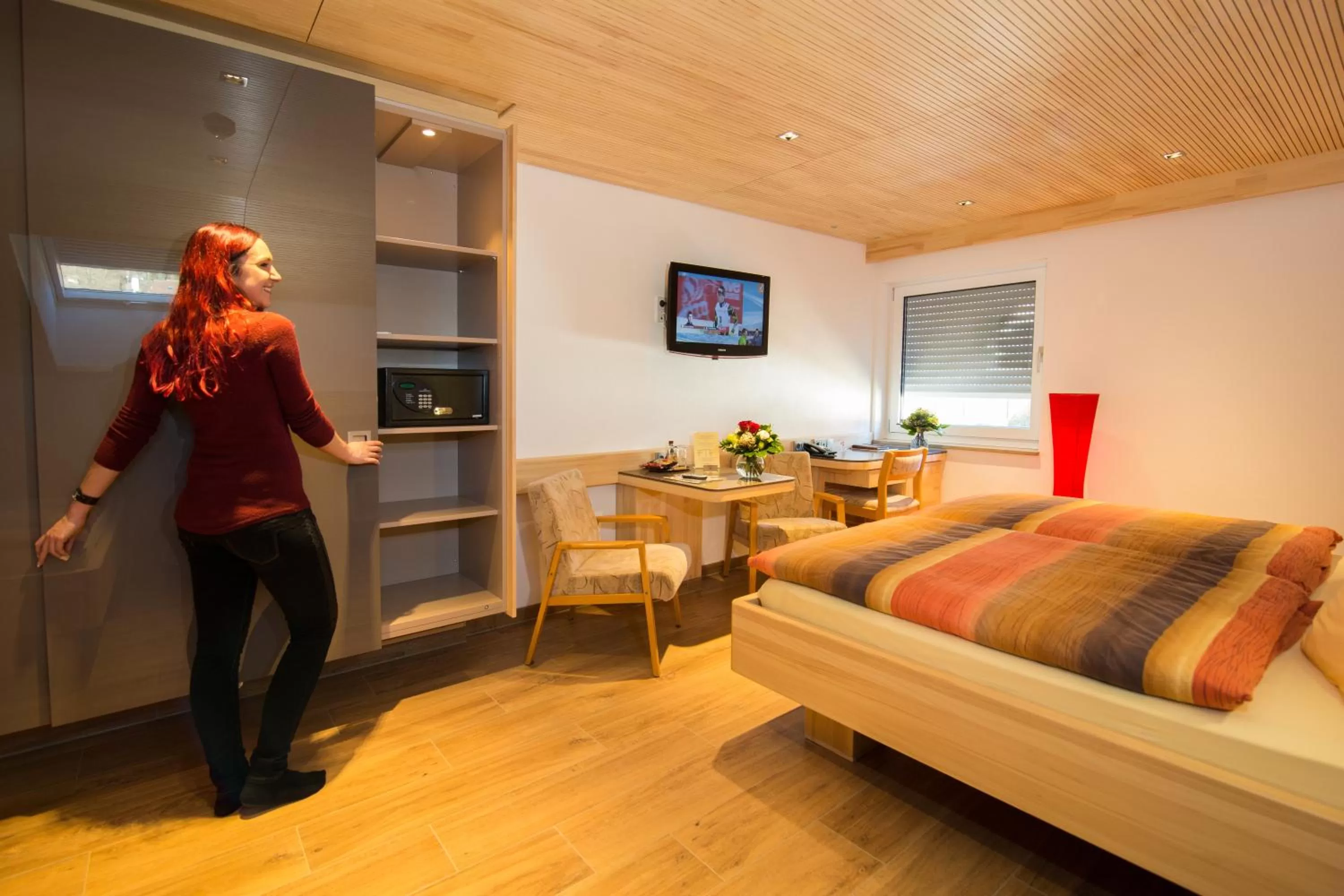 Decorative detail, Bed in Hotel Garni Jägerhof