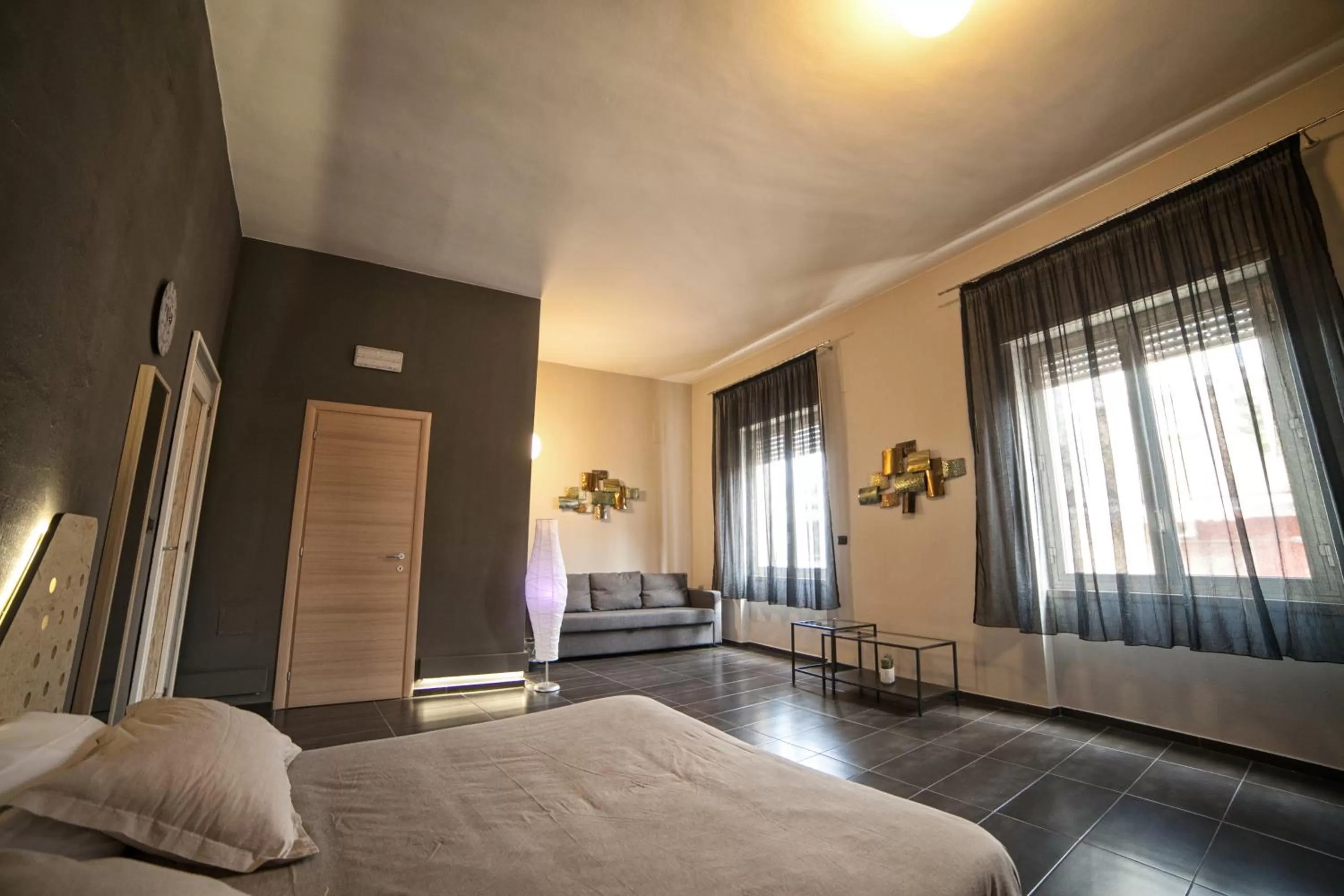 Living room, Bed in Factory Design