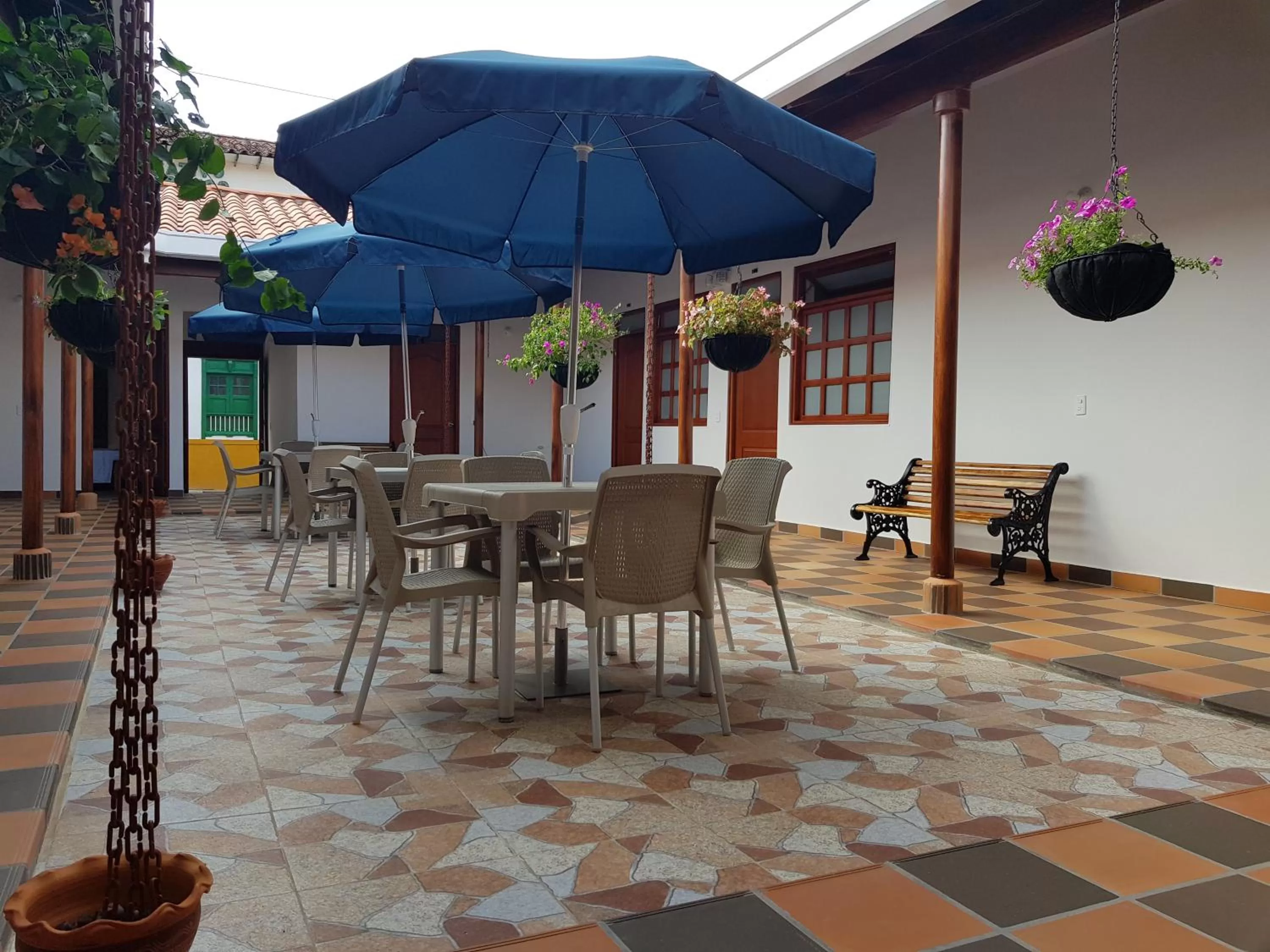 Patio in Hotel La Ceiba