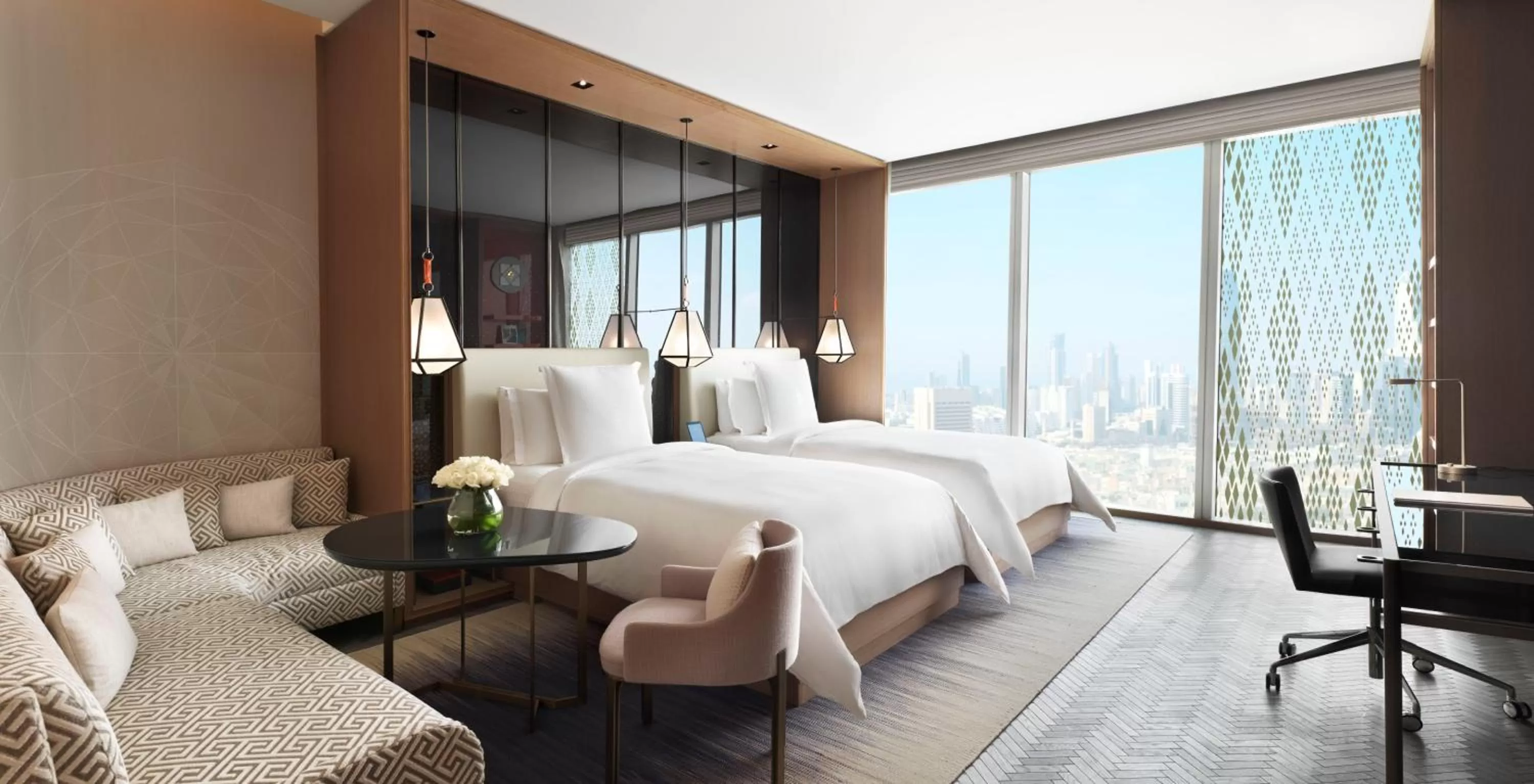 Day, Bed in Four Seasons Hotel Kuwait at Burj Alshaya