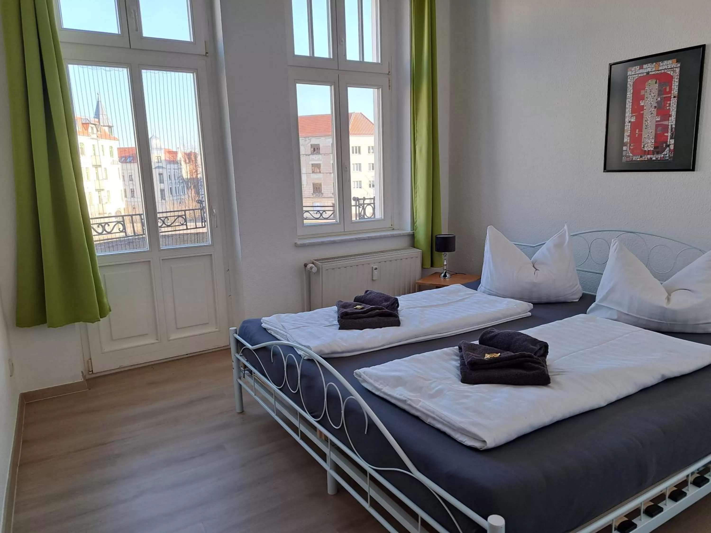Bed in Apartment-Hotel Schillerplatz