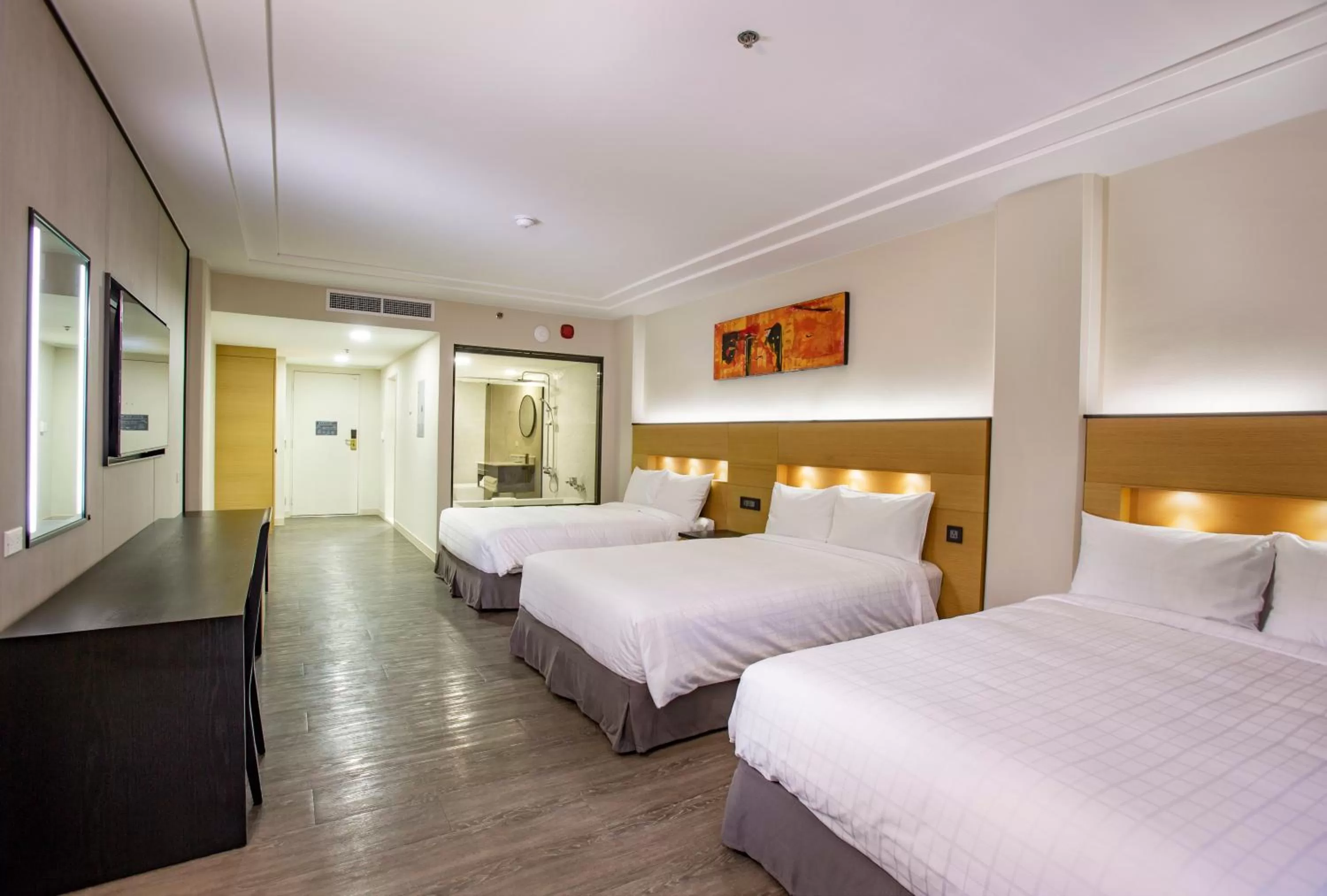 Bed in The Bayview Hotel Guam