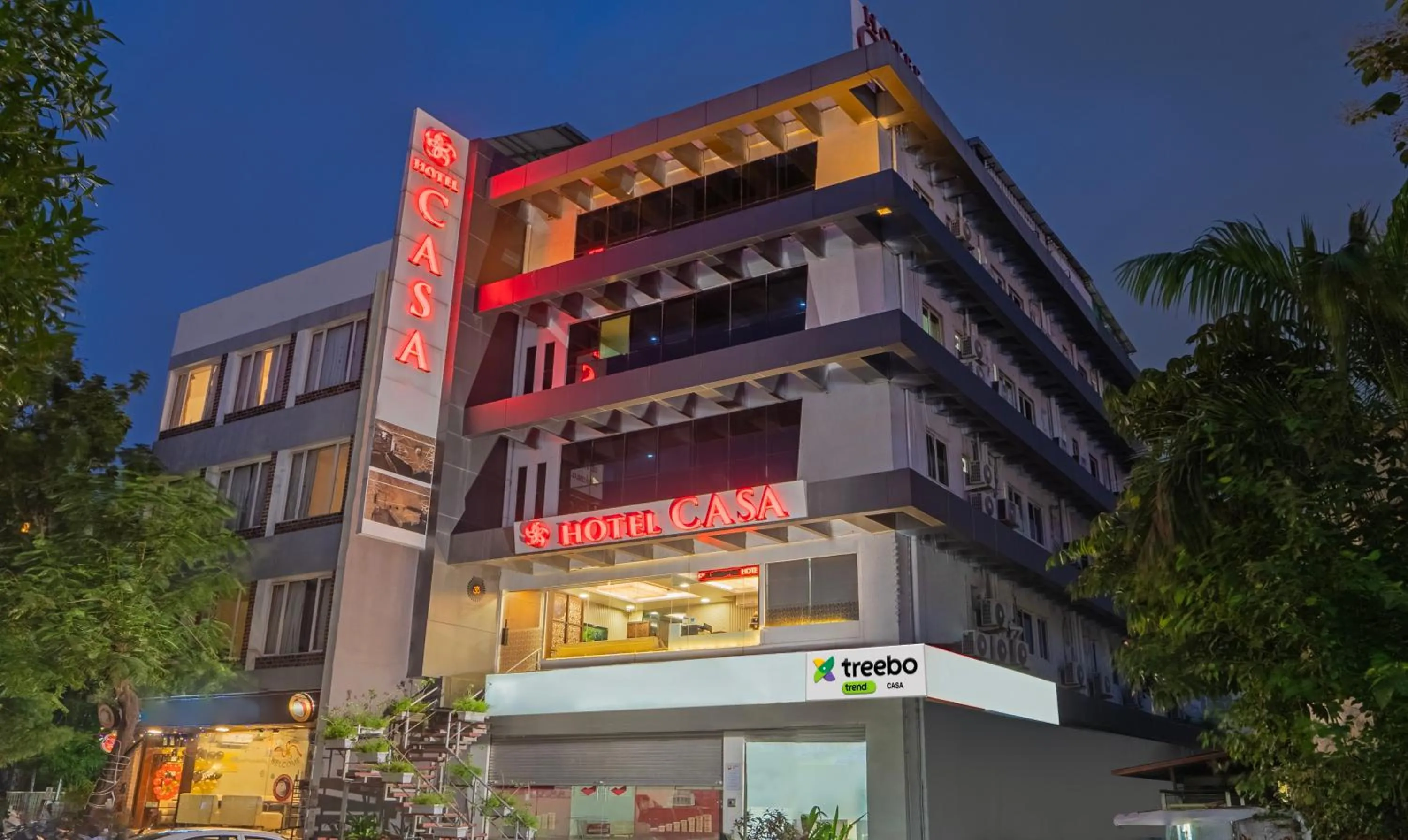 Facade/entrance, Property Building in Hotel Casa, Vadodara