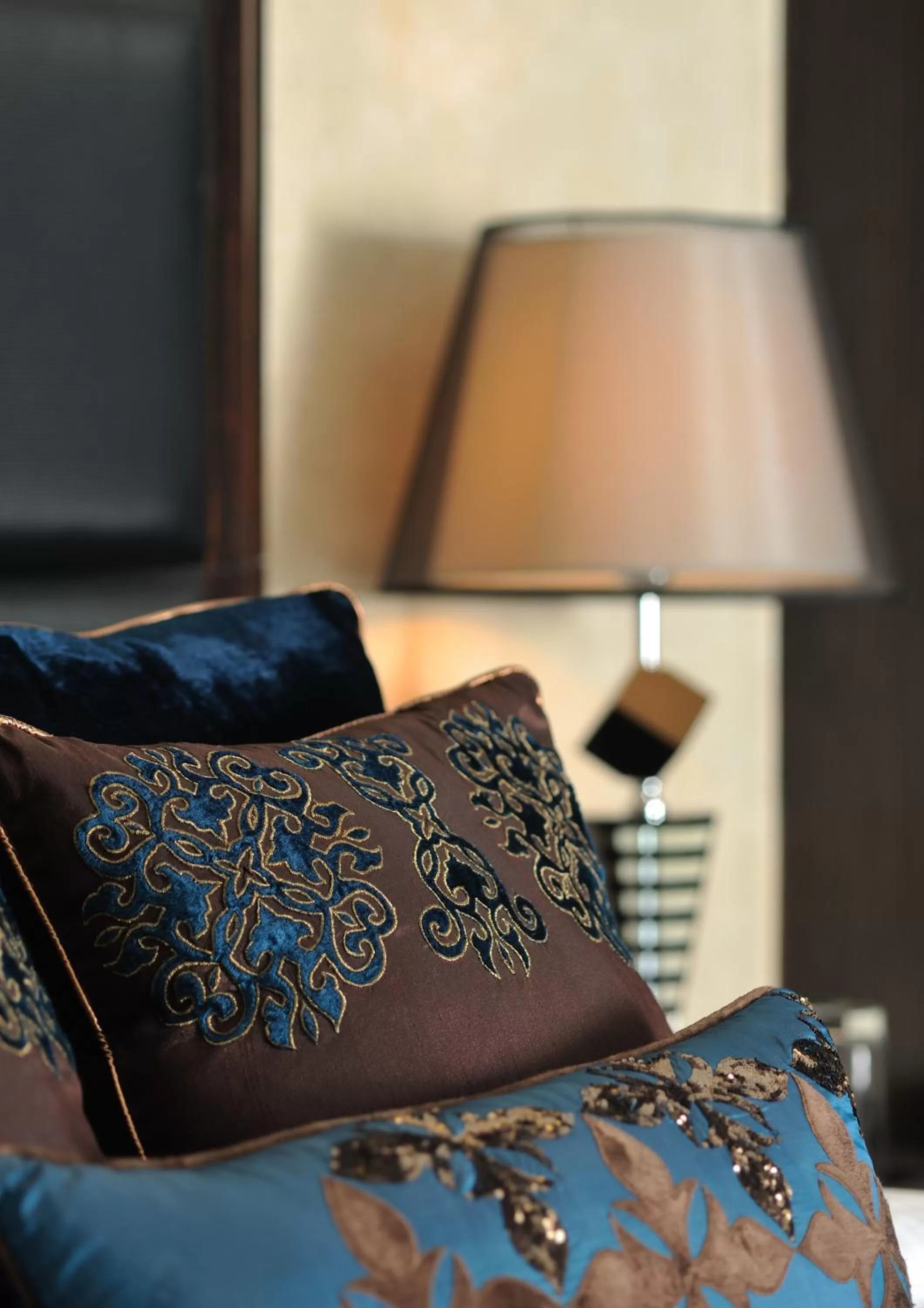 Decorative detail, Bed in Marina- Shimla First Designer Boutique Hotel