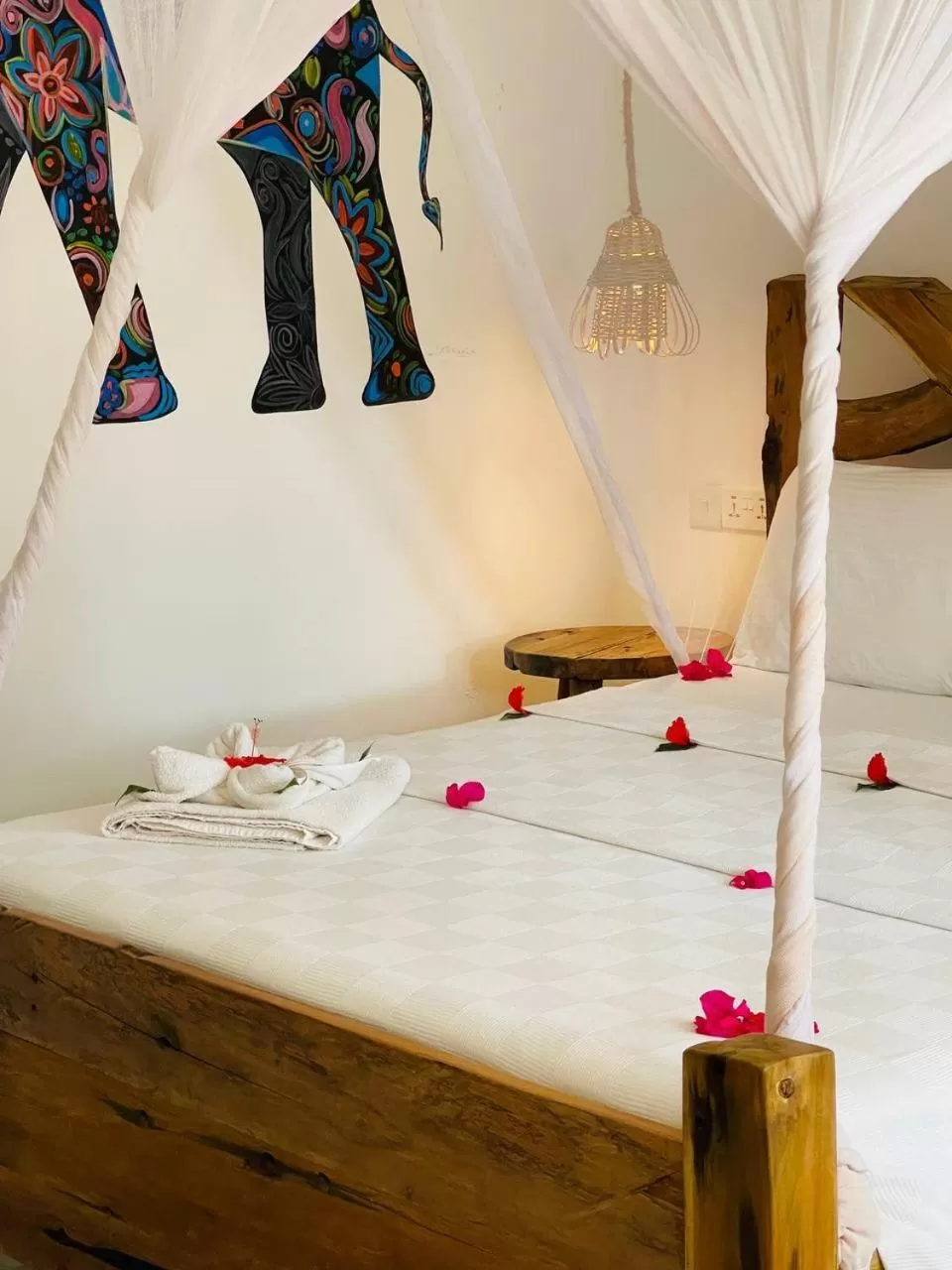 Bed in Babalao Bungalows