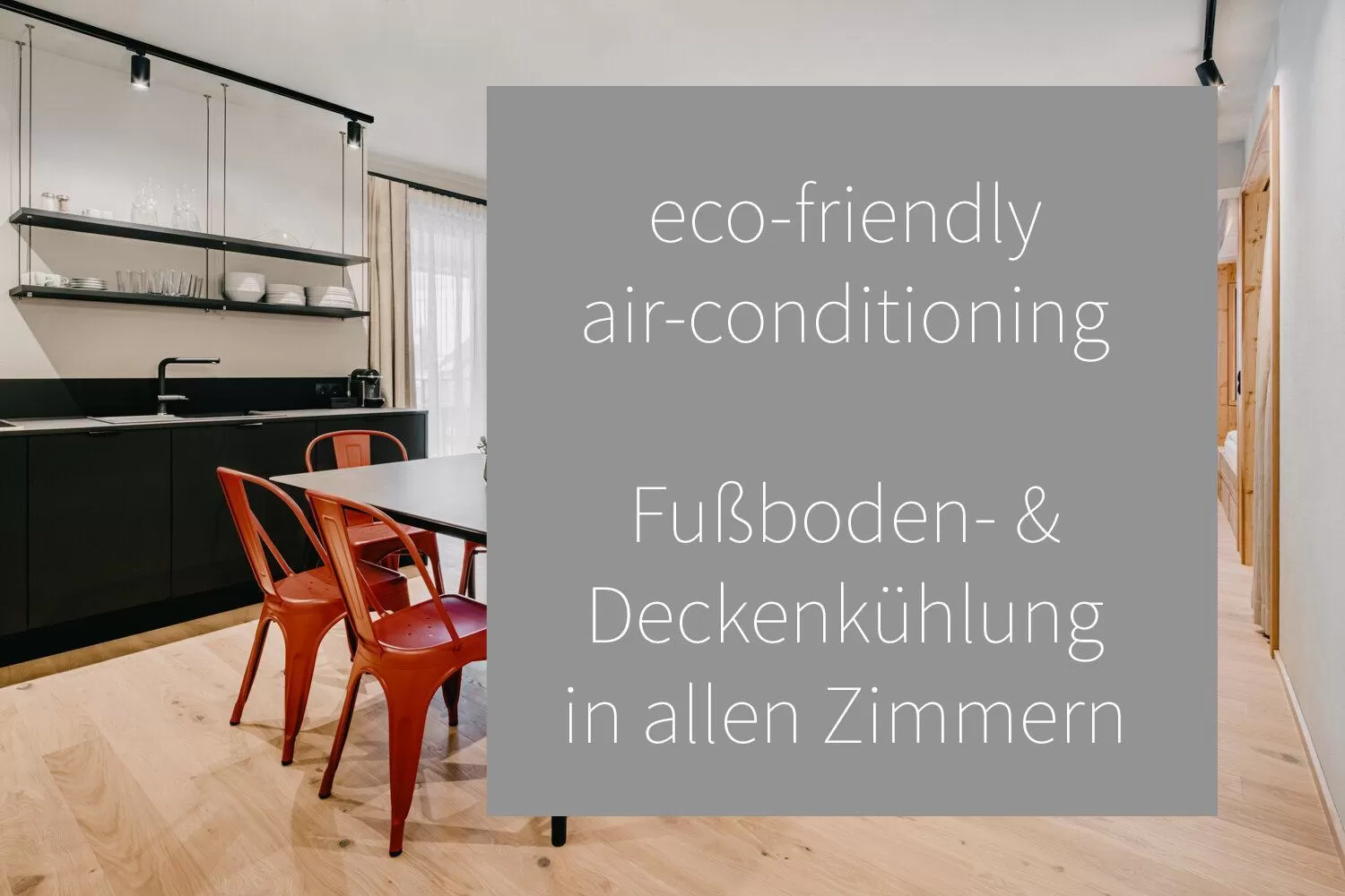 Photo of the whole room in das bleibt Alpine Suites