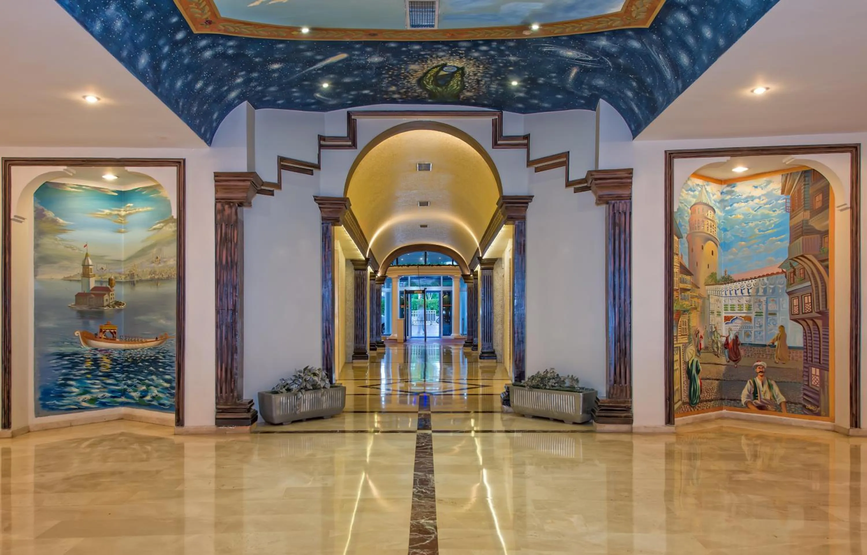 Lobby or reception in Adonis Hotel