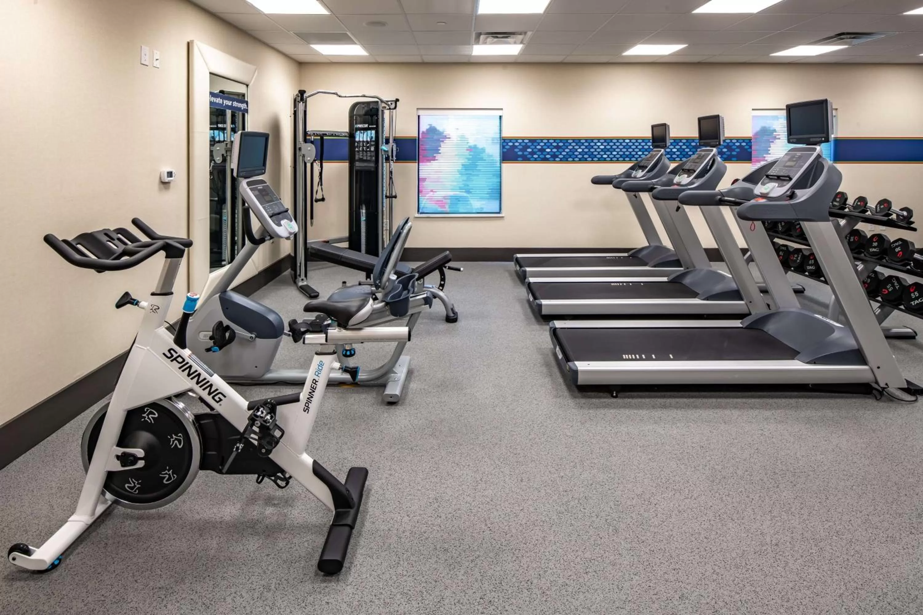 Fitness centre/facilities in Hampton Inn & Suites Dallas/Plano Central