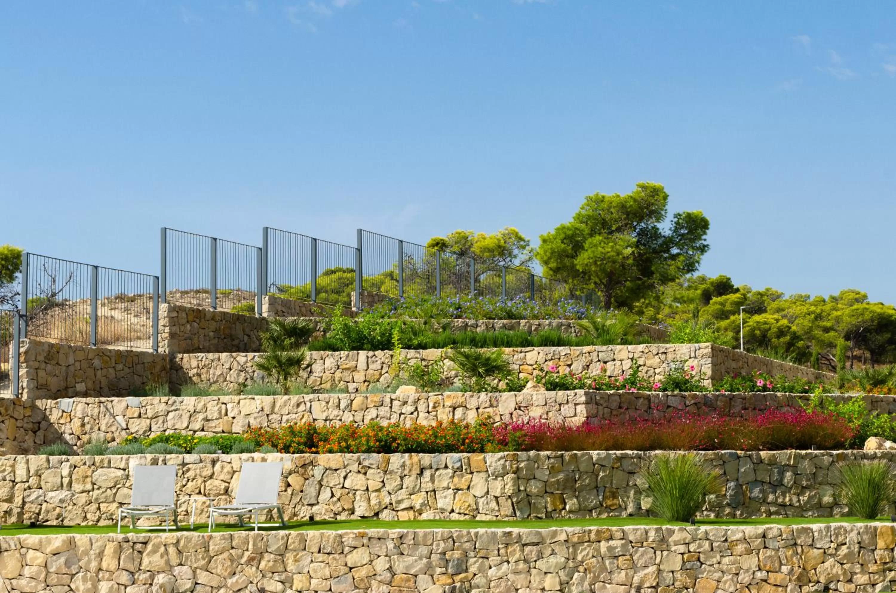 Patio in Blue Line Apartment Hotel - Be Line Group