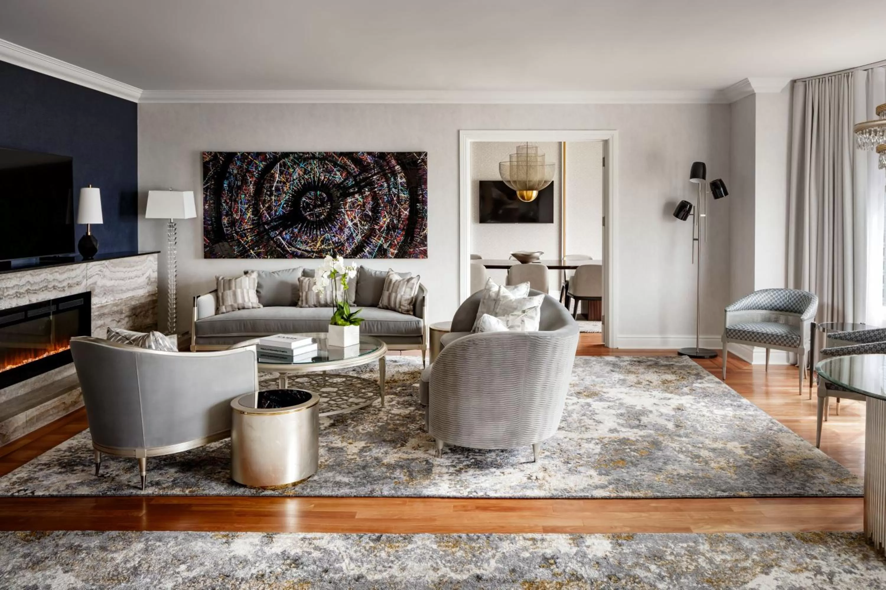 Living room in Montreal Marriott Chateau Champlain