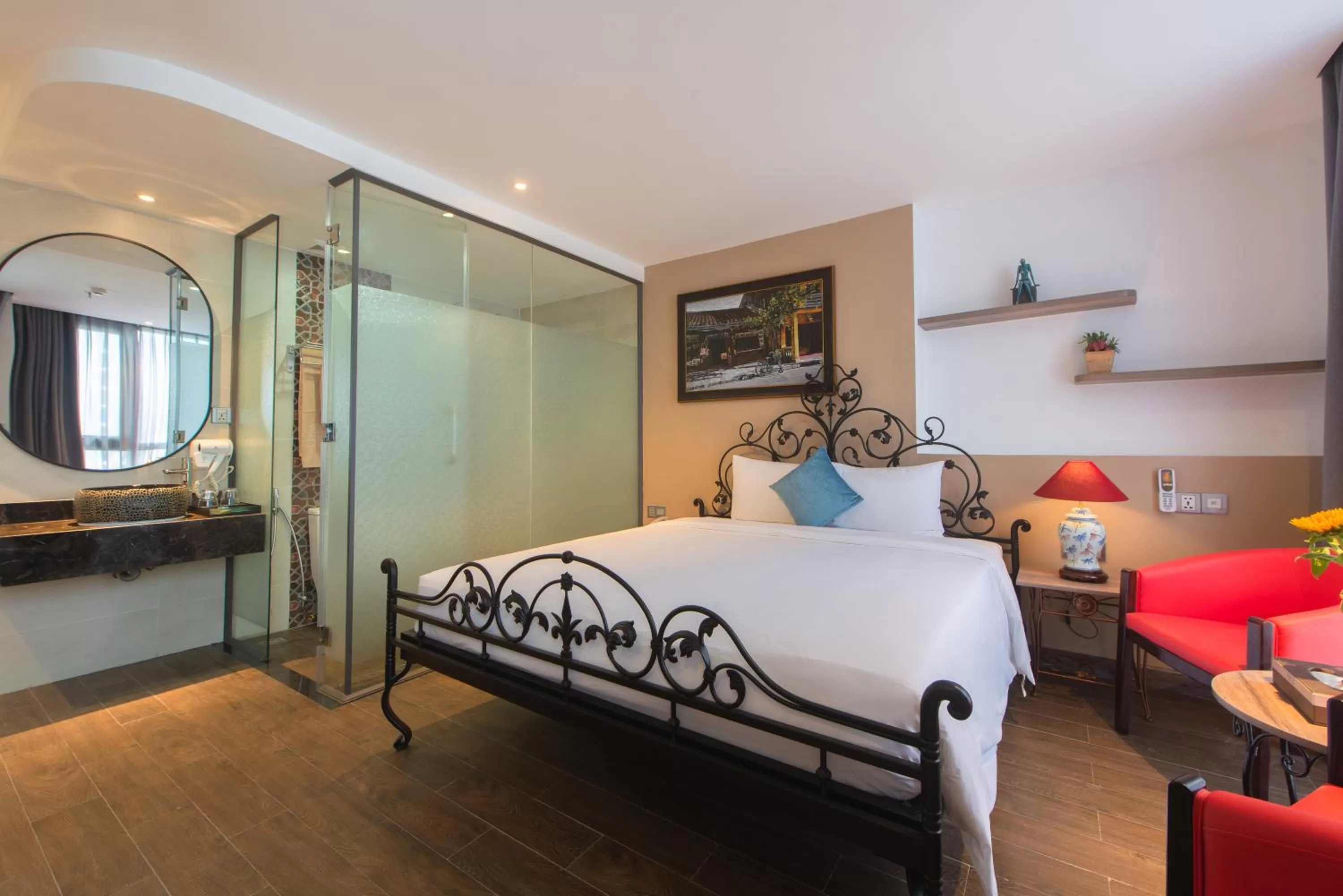 Bed in Aaron Boutique Hotel