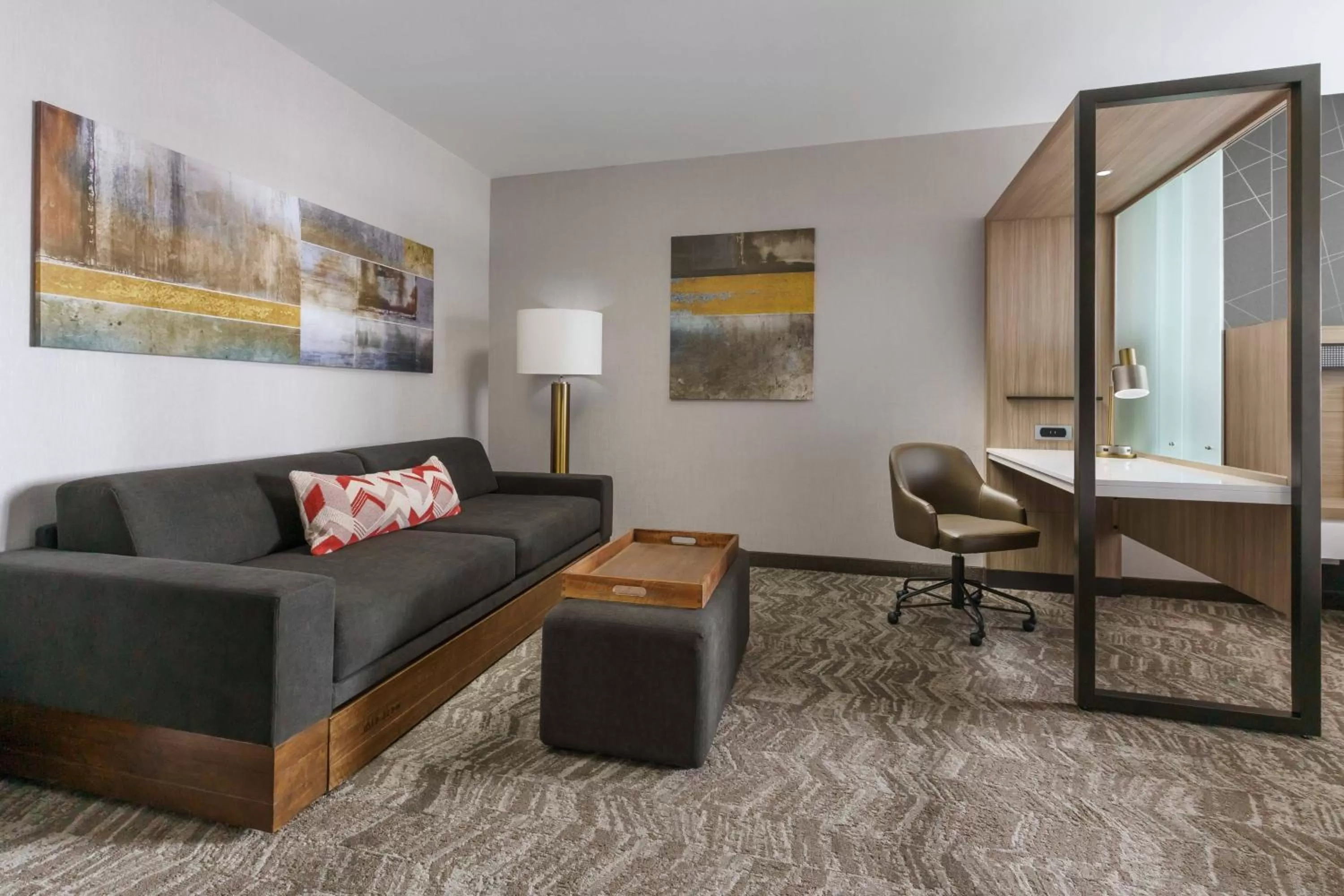 Living room in SpringHill Suites by Marriott Philadelphia West Chester/Exton