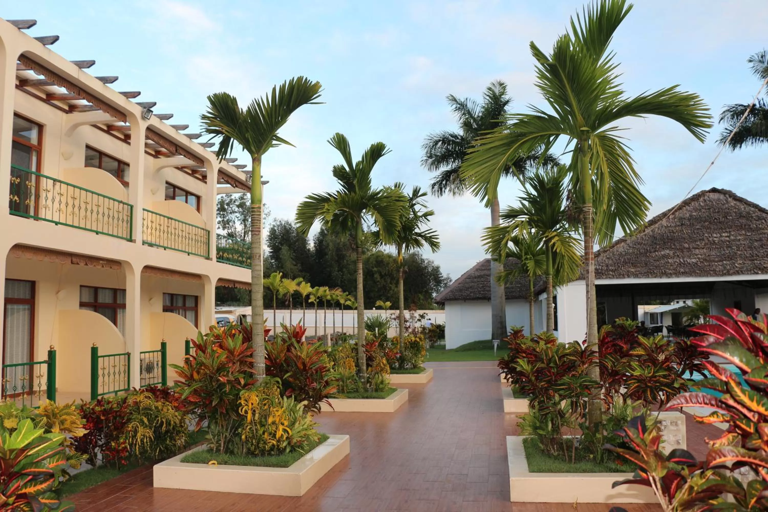 Patio in Victoria Beach Hotel