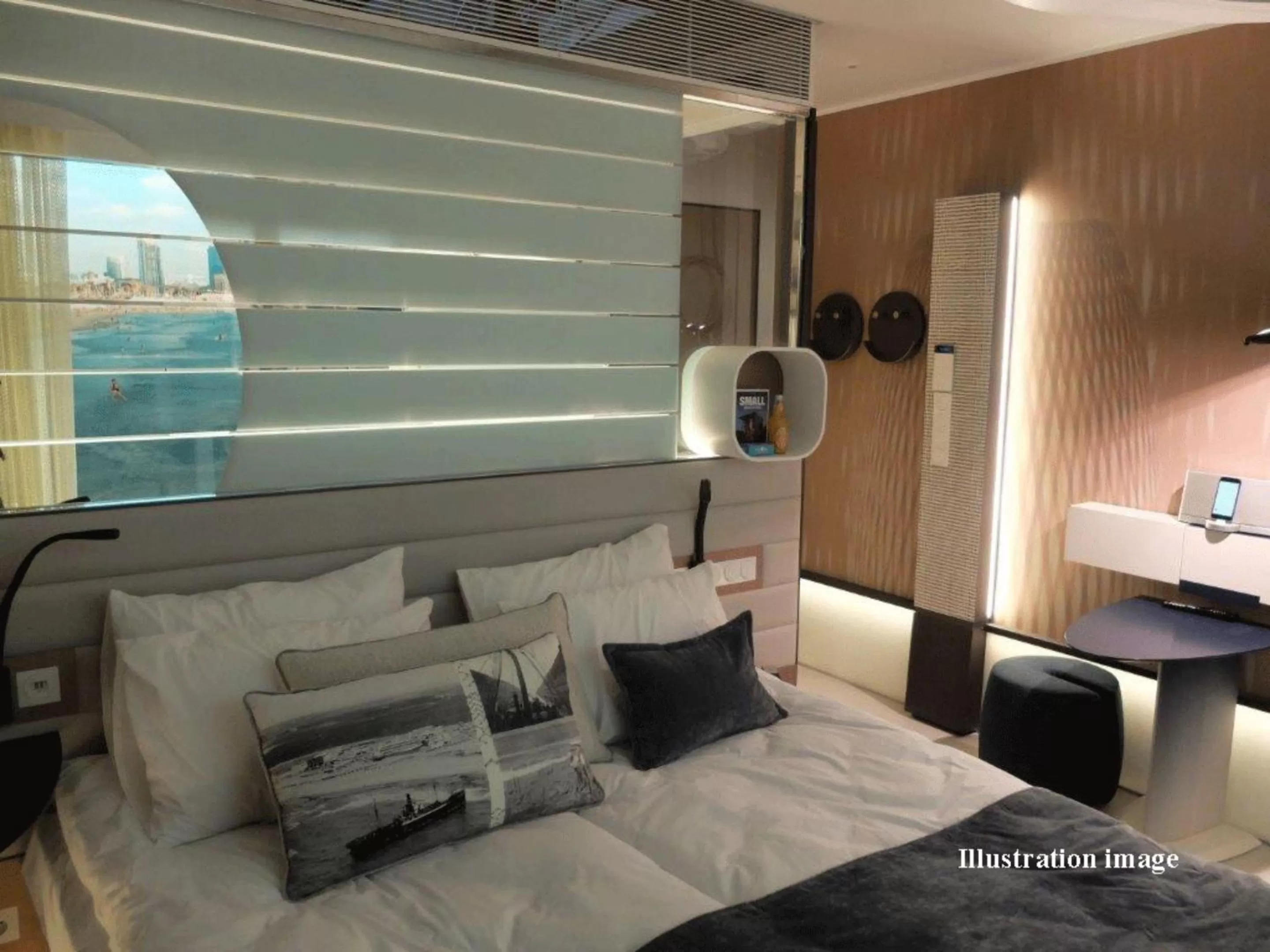 Bedroom, Bed in Port Tower by Isrotel Design