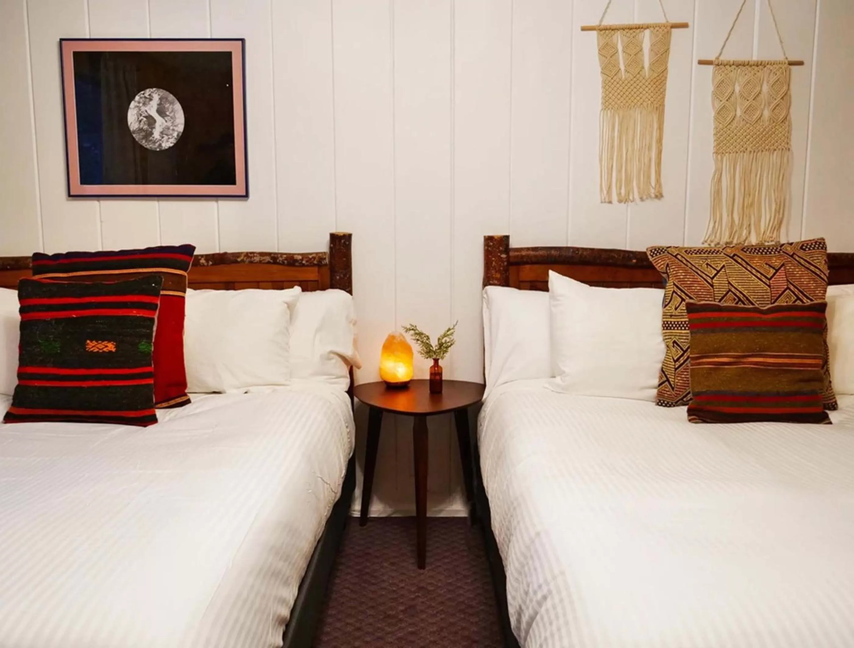 Bed in Grand Pine Cabins