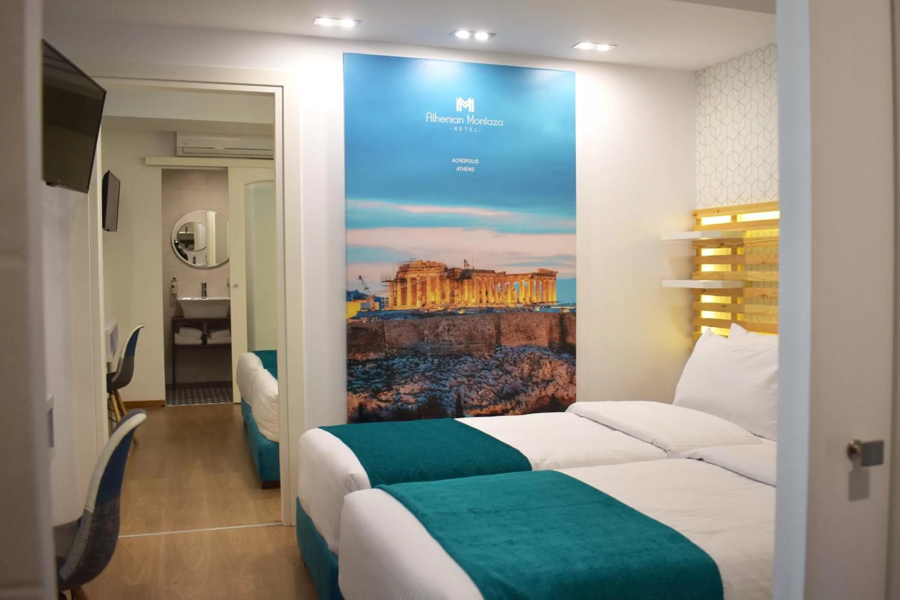 Bed in Athenian Montaza Hotel
