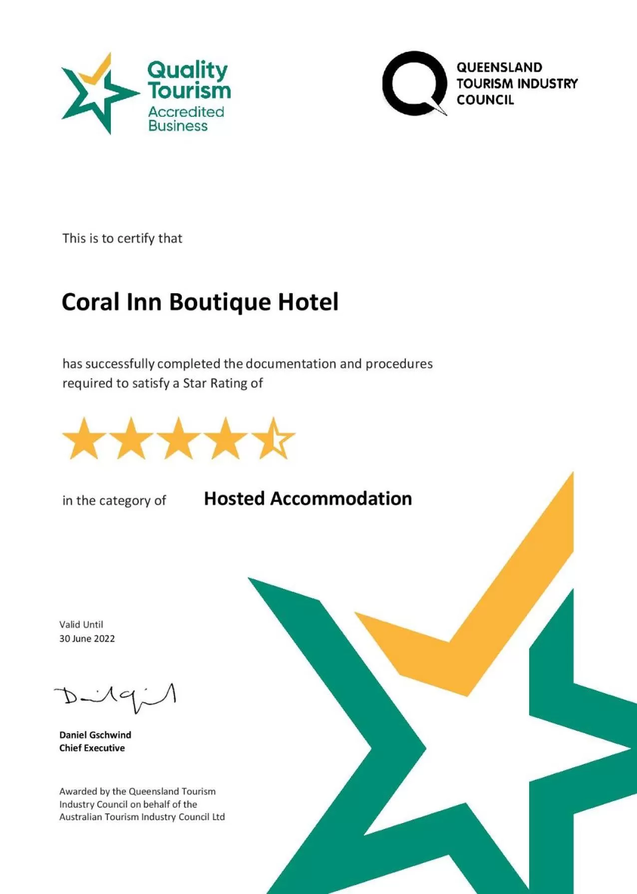 Property building in Coral Inn Boutique Motel