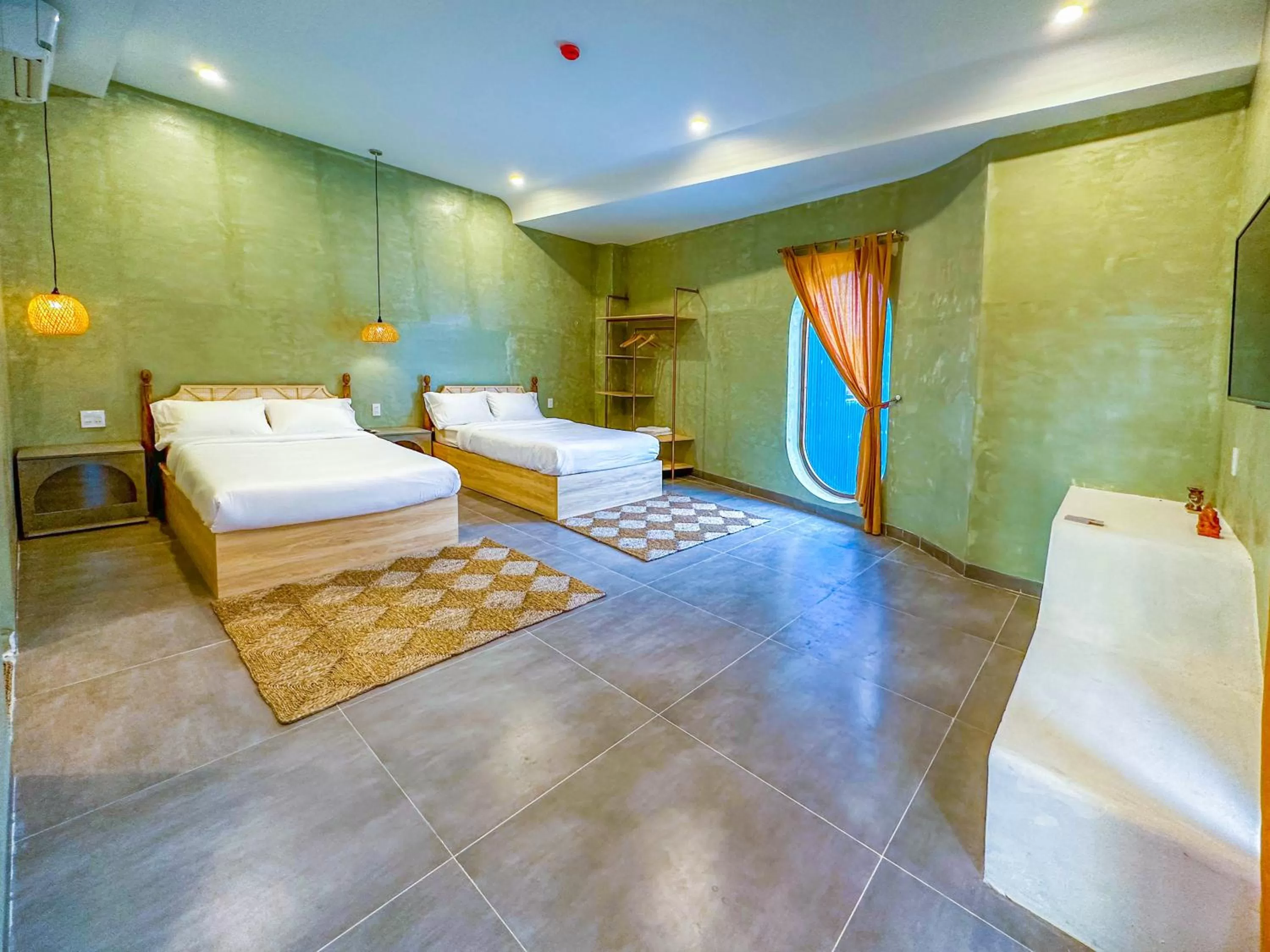 Bed, Bathroom in Eo Gió Có Homestay